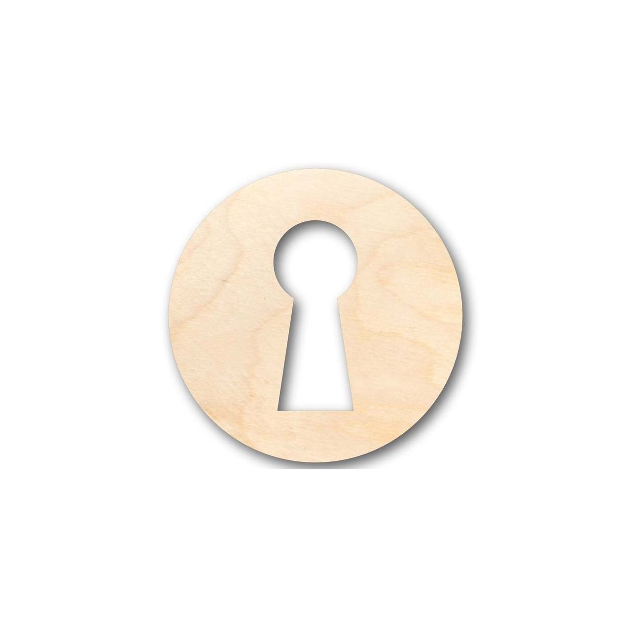Unfinished Wood Keyhole Shaped Craft Pieces for Up to 46 DIY Projects