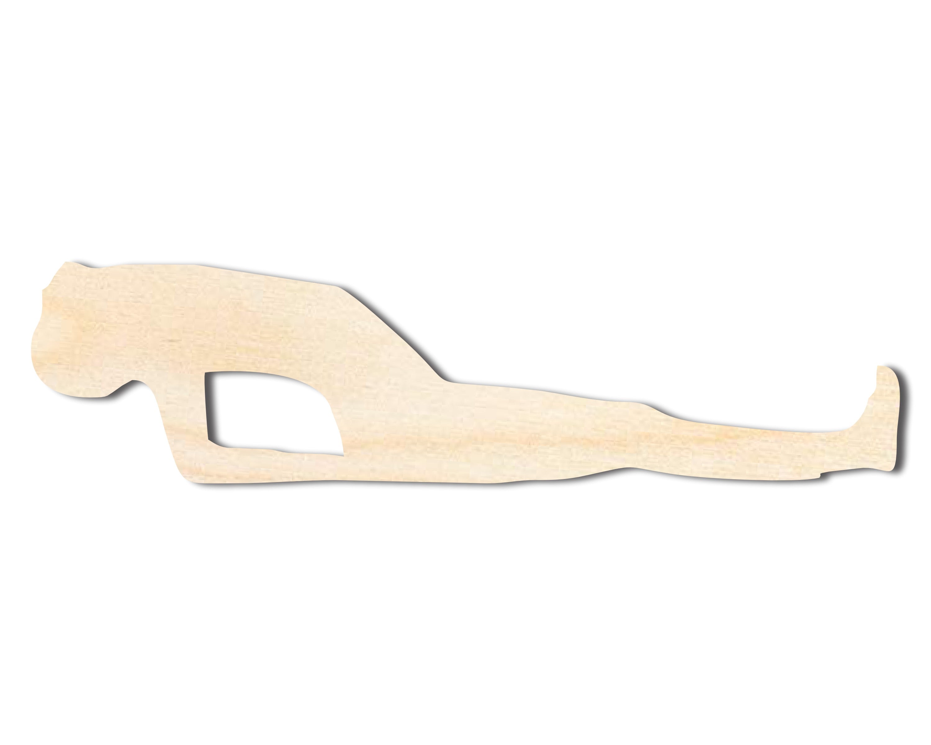 DIY Unfinished Baltic Birch Yoga Fish Pose Wood Cutout up to 46 Inches