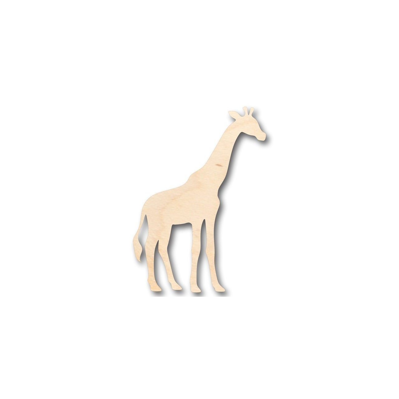 DIY Unfinished Wood Giraffe Shape Craft - Up to 24 Inches