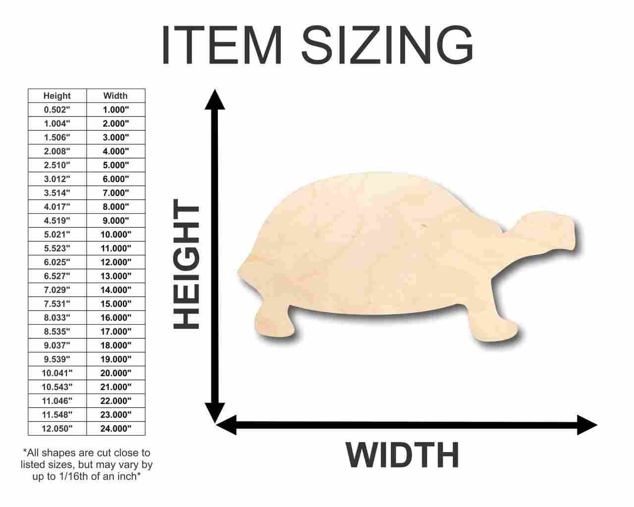 DIY Unfinished Wood Tortoise Shape Animal Crafts up to 46 Pieces