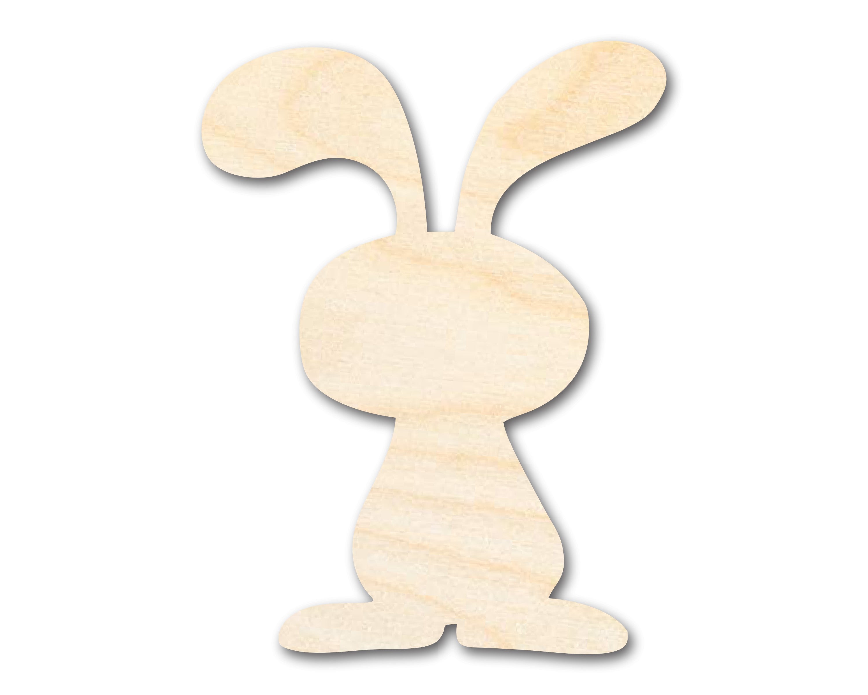 Unfinished DIY Craft Cutout in the Shape of a Cartoon Bunny | Up to 46 Inches for Multiple DIY Projects