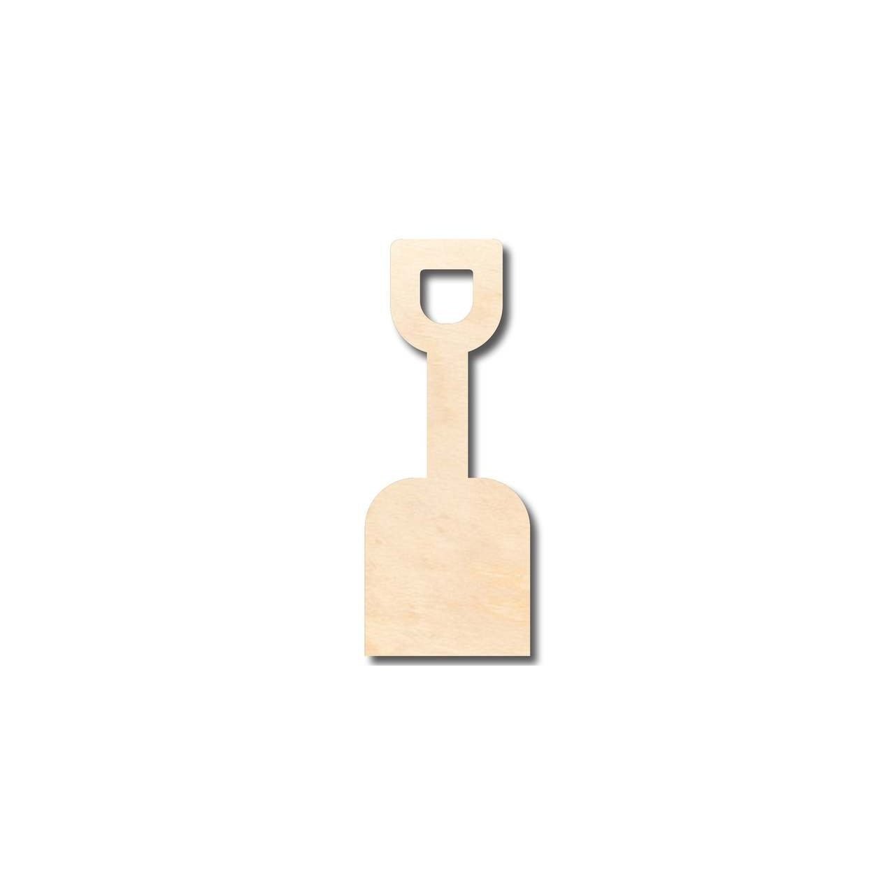 Unfinished Wood Kids Sand Shovel Shape - Ocean - Beach - Nursery - Craft - up to 46 DIY