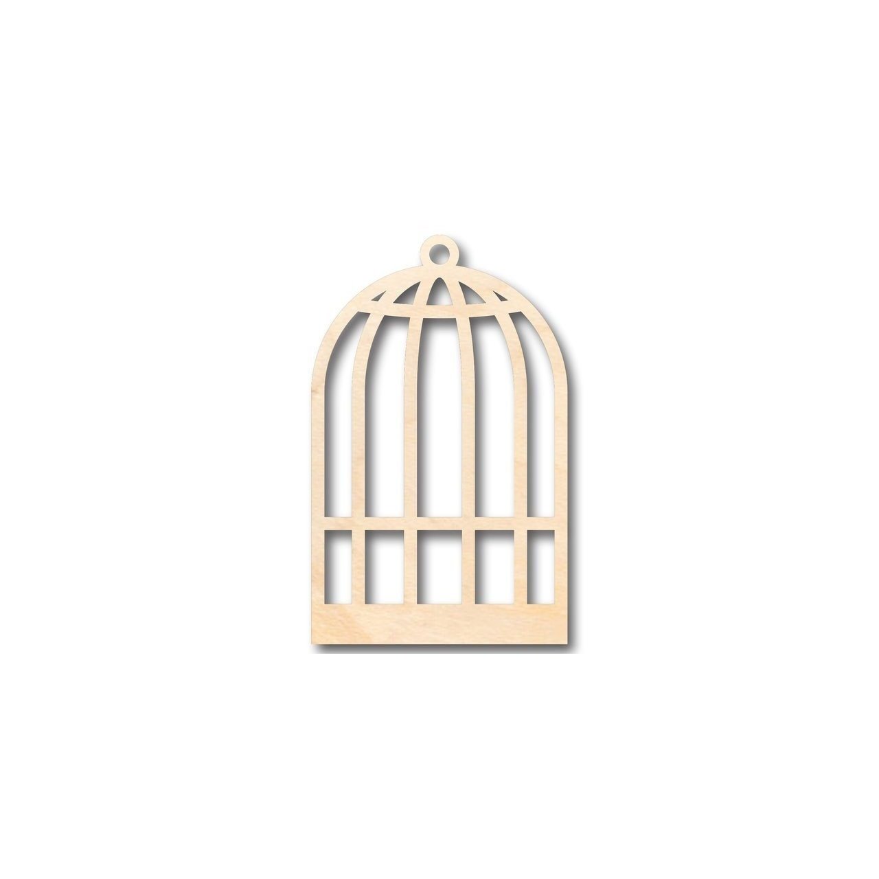 Unfinished Baltic Birch Plywood Wood Birdcage Shape Craft Items for Up to 46 DIY Projects