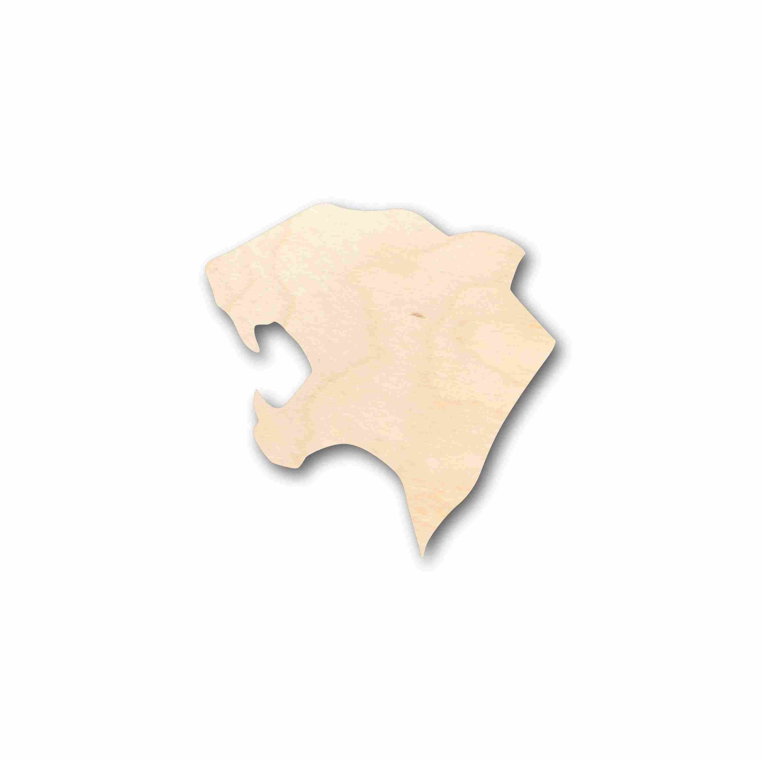 DIY Unfinished Baltic Birch Wood Cougar Head Silhouette - Up to 46 Inches