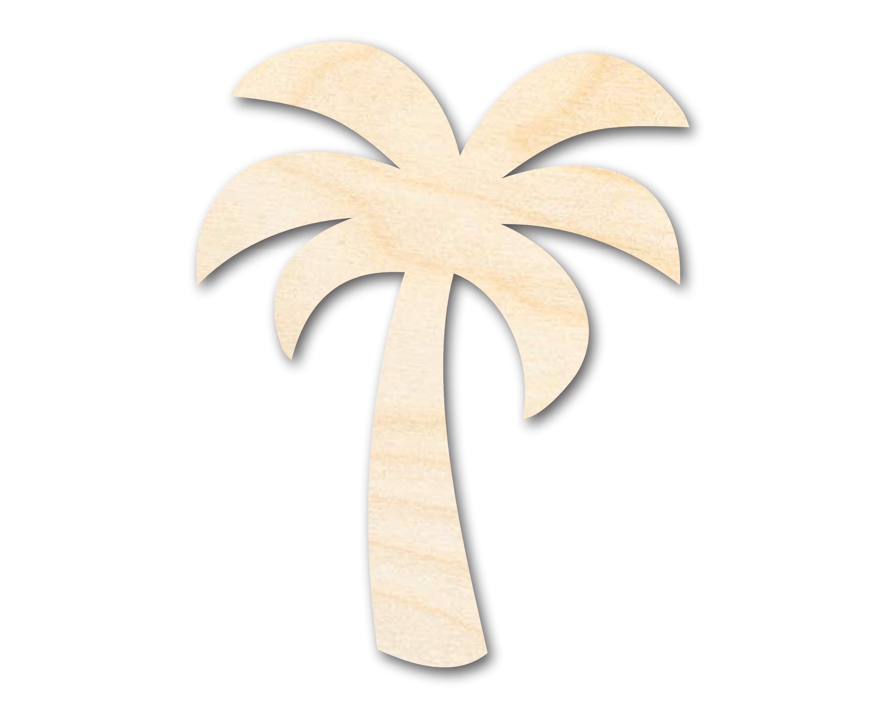 DIY Unfinished Baltic Birch Palm Tree Silhouette Cutout up to 46 Inches