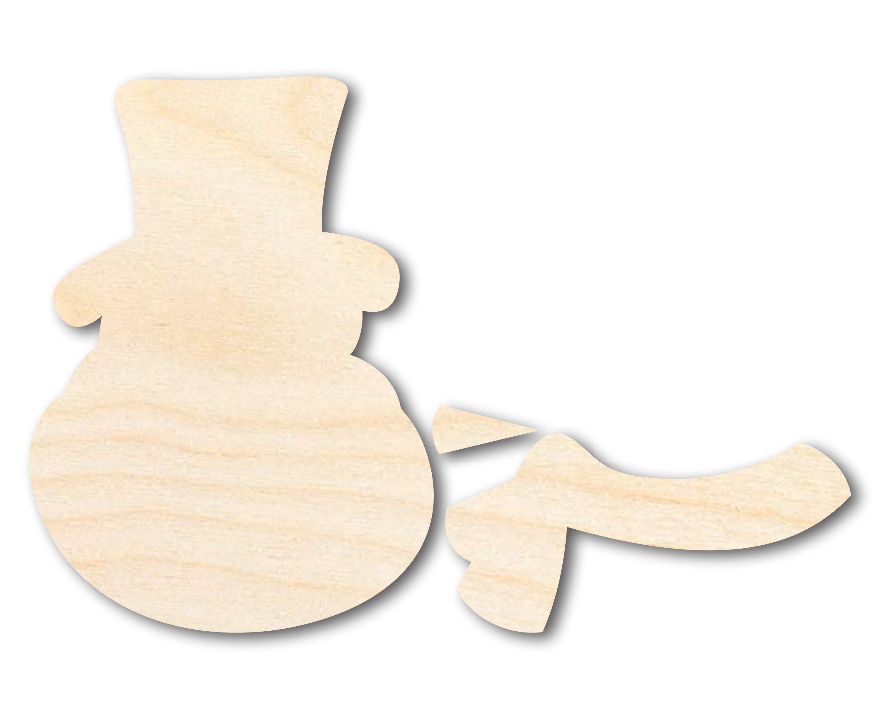 3-Piece Unfinished Wood Snowman Craft Set, Sizes Up to 36 Inches