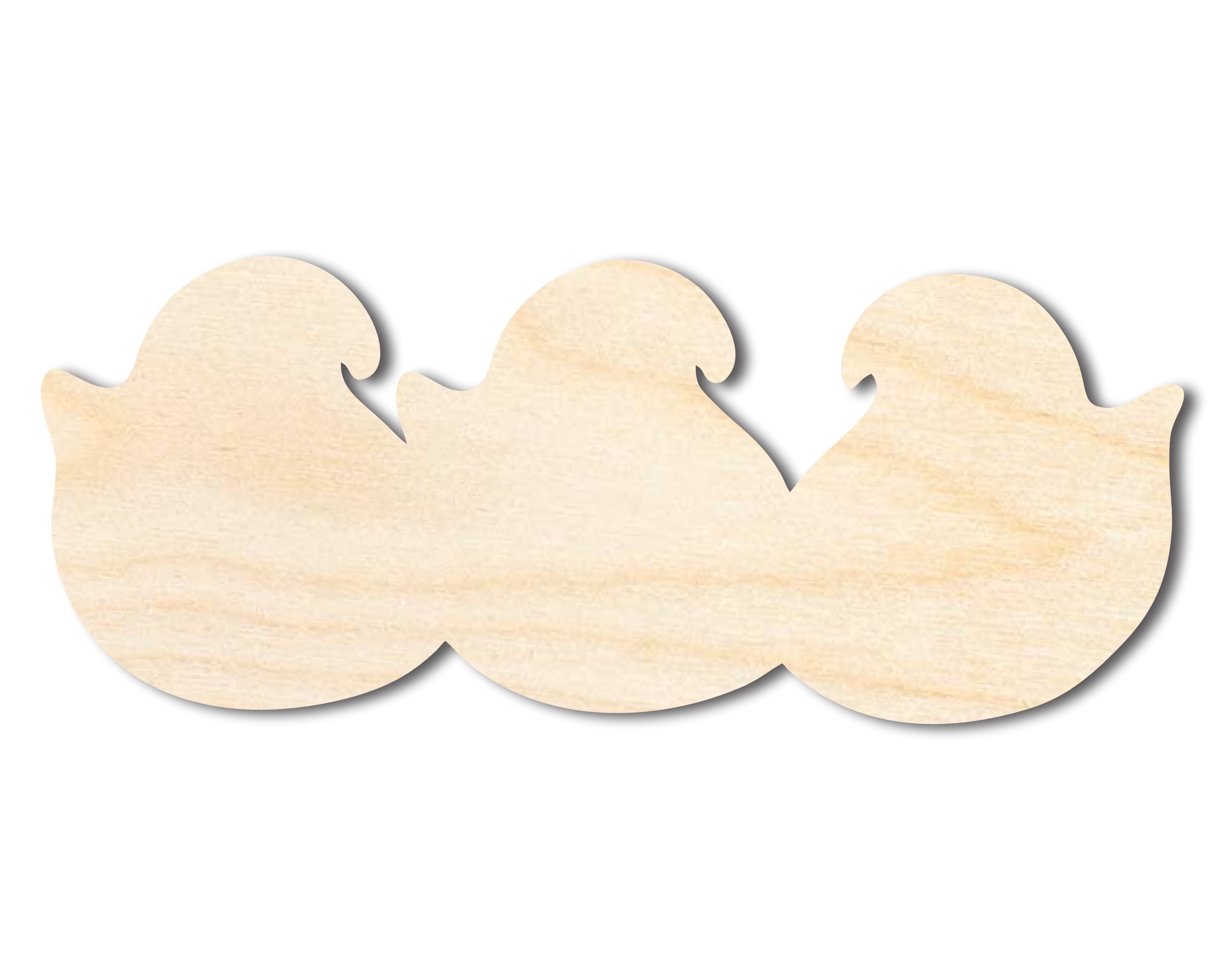 DIY Unfinished Wood Marshmallow Chicks Cutouts, Up to 46 Sizes for Crafts