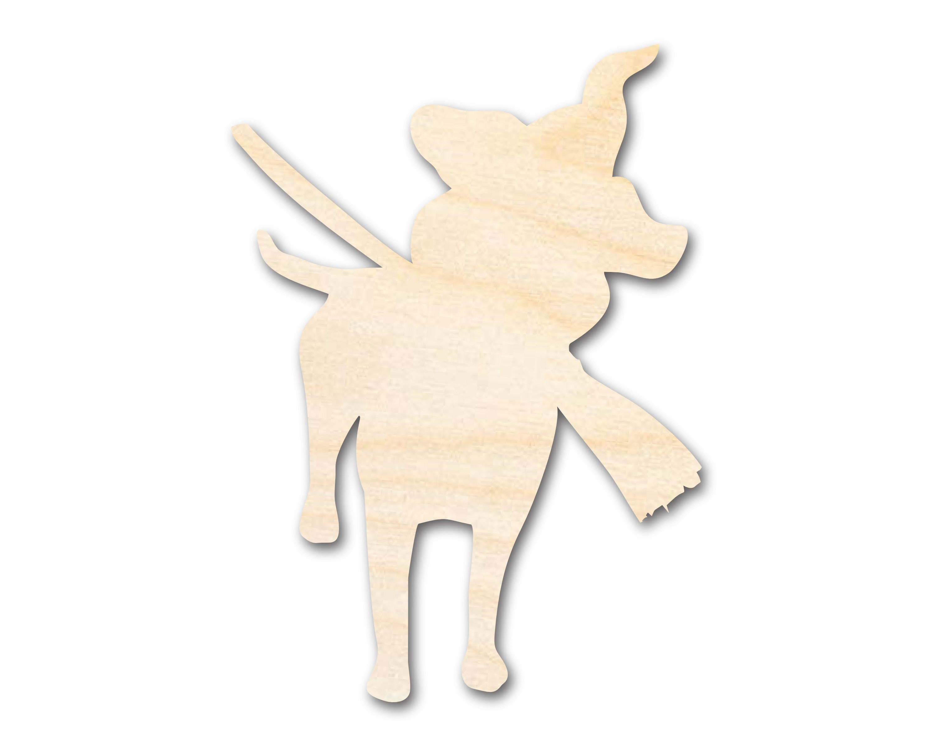 Unfinished Craft Wood Dog Shape for DIY Projects - Sizes Up to 46 Inches