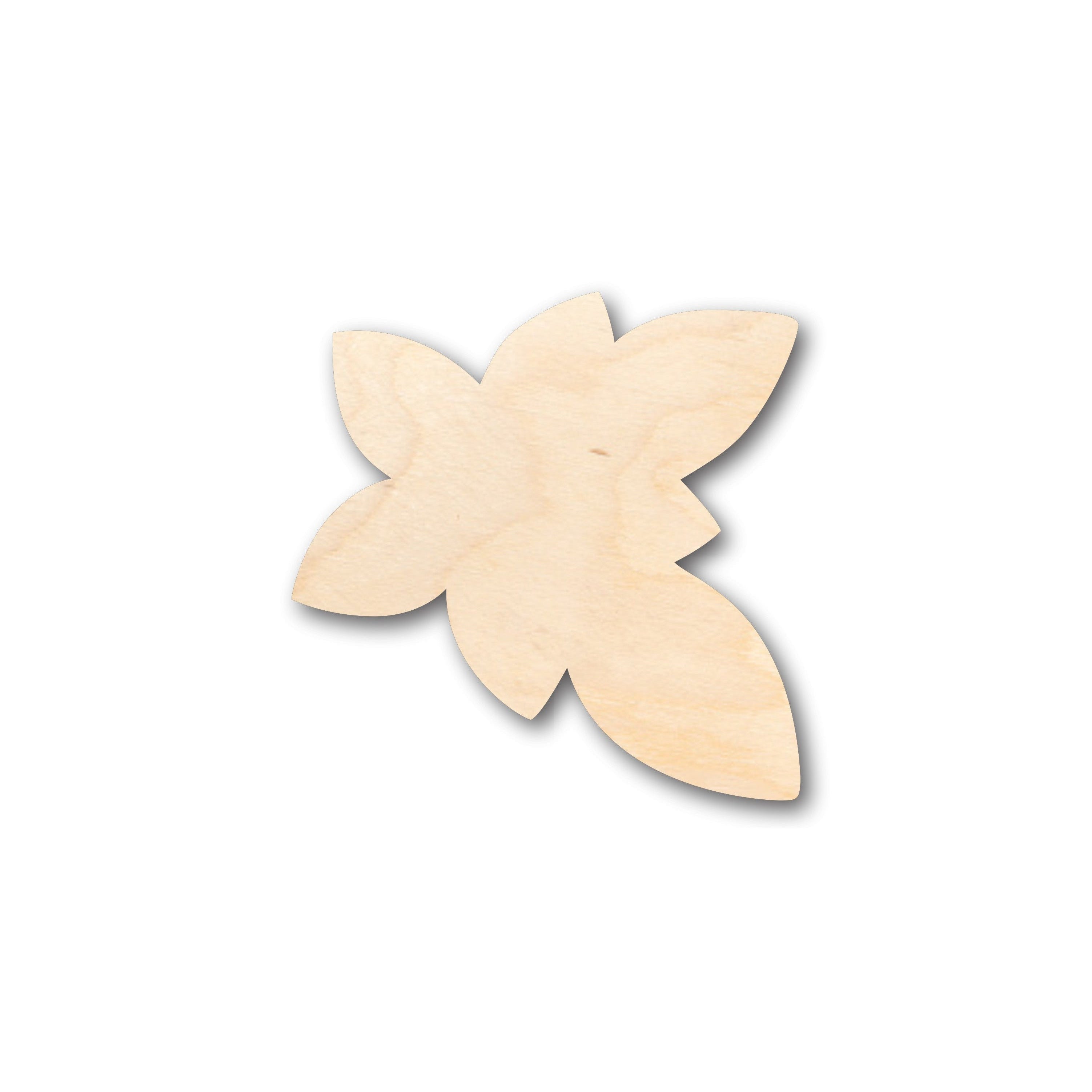 DIY Unfinished Wood Plumeria Flower Shapes - Up to 46 Pieces for Crafts