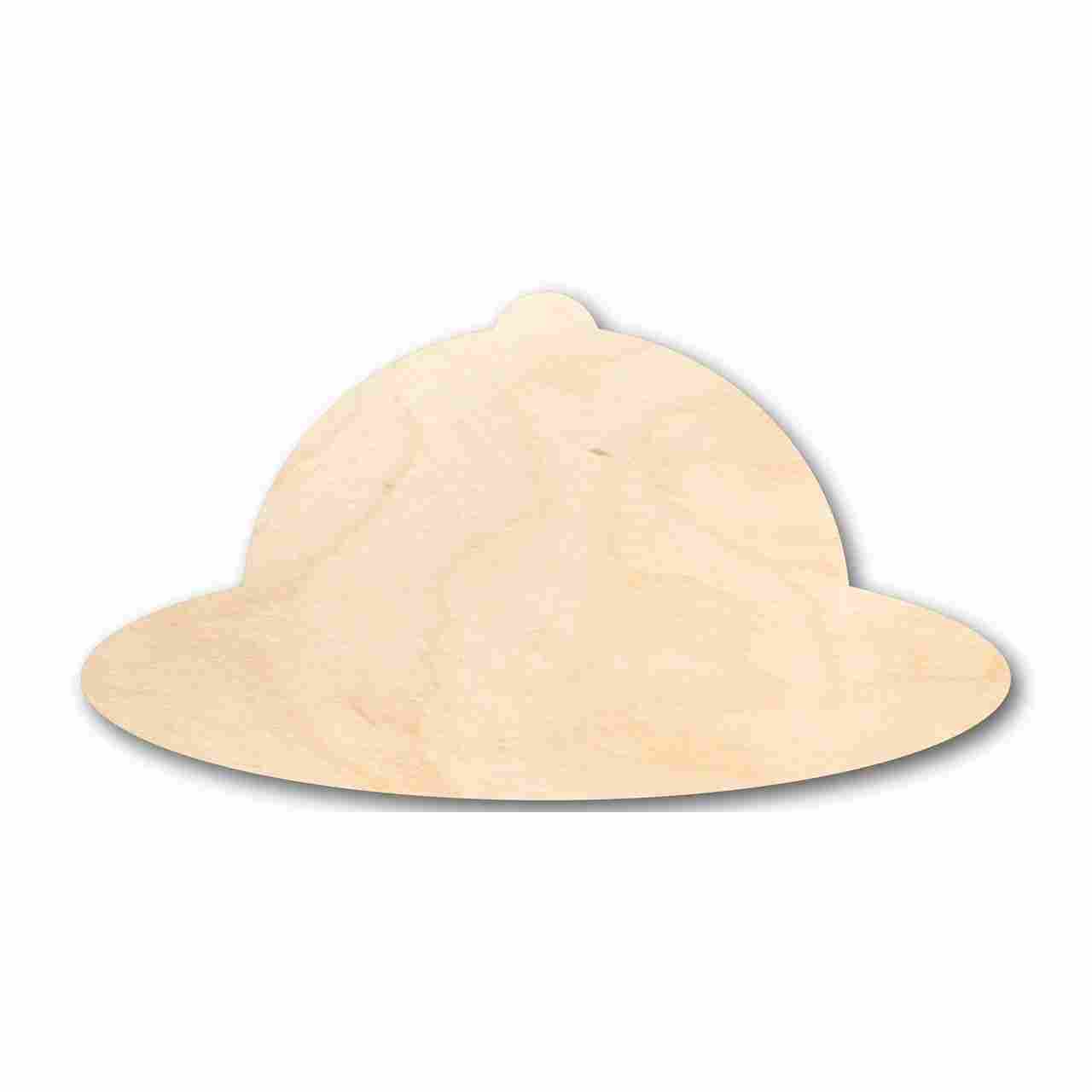 Unfinished Wood Safari Hat Shaped Craft Items - Ideal for Exploration and Up to 46 DIY Projects