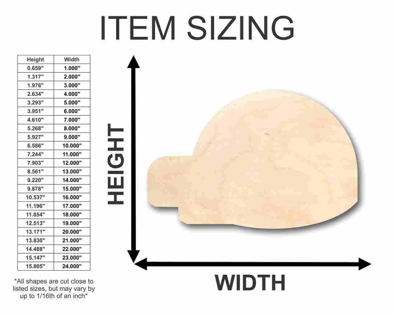 Unfinished Baltic Birch Plywood Igloo Shape - Ideal for Eskimo and Inuit - Themed Winter DIY Crafts, Sizes Up to 24 Inches