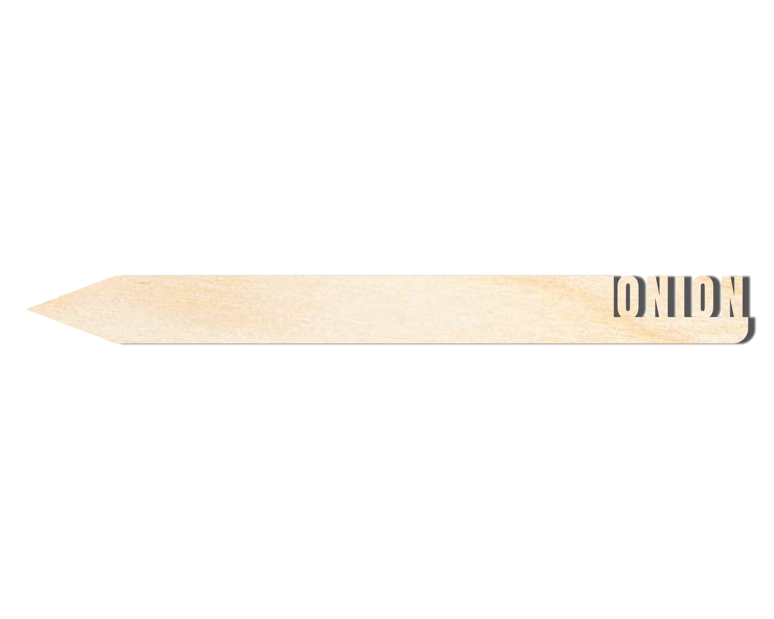 Unfinished Baltic Birch Wood Onion - Shaped Garden Stake for Do - It - Yourself Craft Cutouts, Available in Up to 24 Different DIY Options
