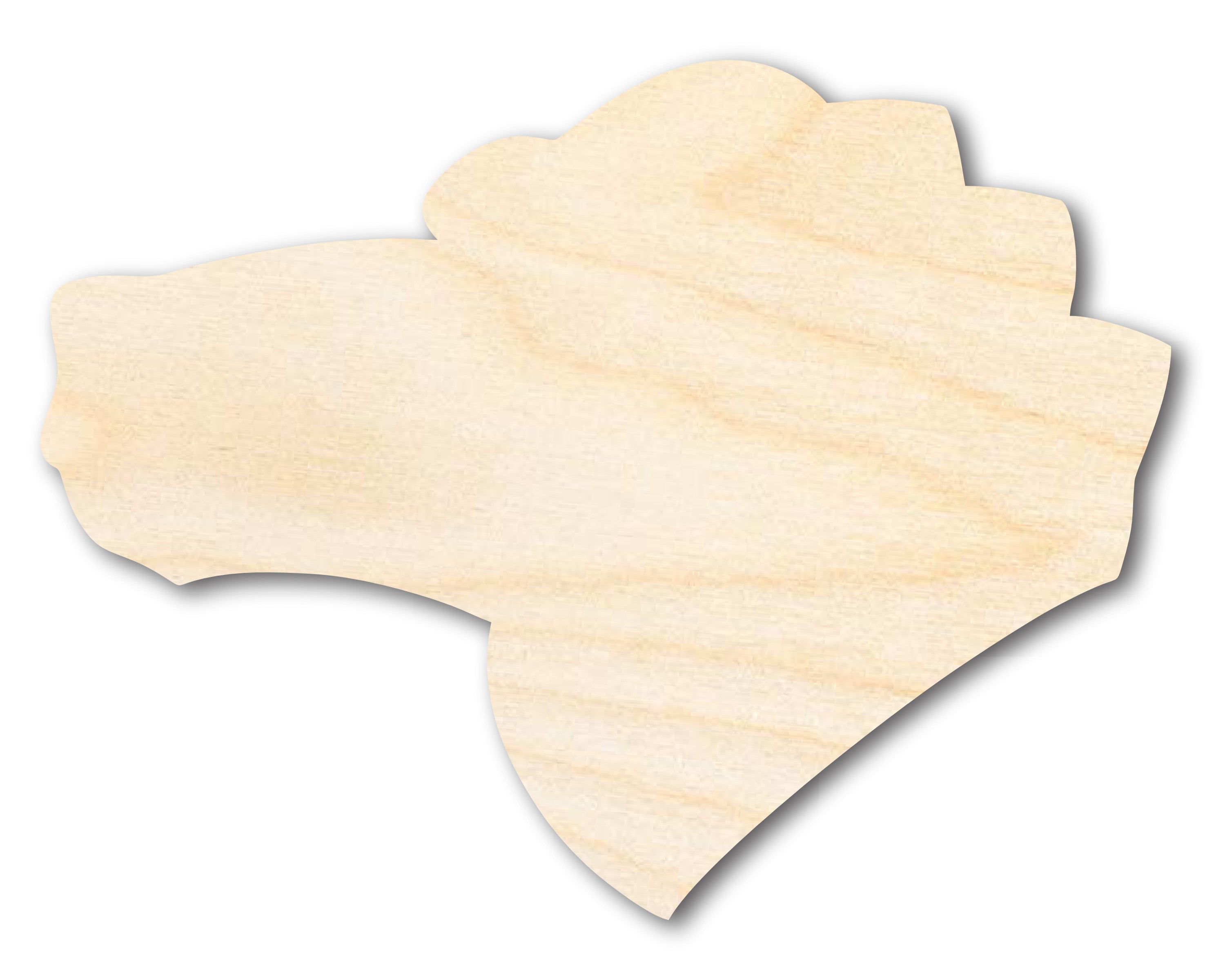 Unfinished DIY Craft Cutout in the Shape of a Wood Gator Mascot | Up to 46 Inches for Do - It - Yourself Projects