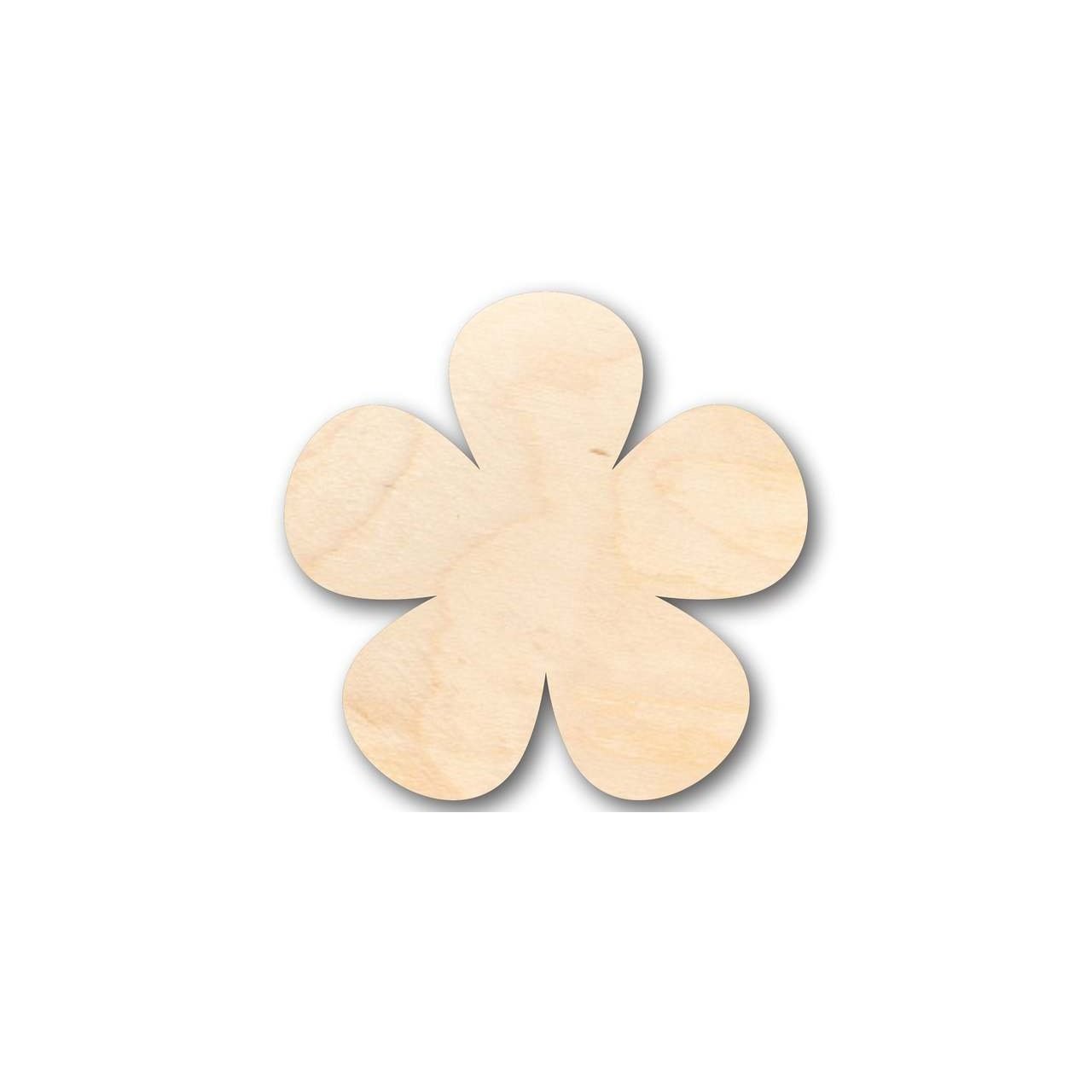 Unfinished Wood Spring - themed Flower - shaped DIY Craft Supplies up to 46 Pieces for Handicrafts