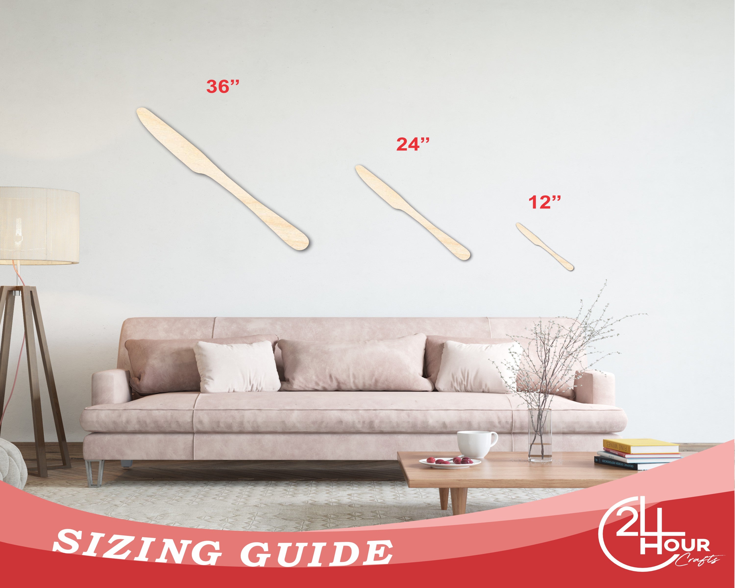 DIY Unfinished Wood Butter Knife Shapes for Kitchen Crafts, up to 46 Pieces