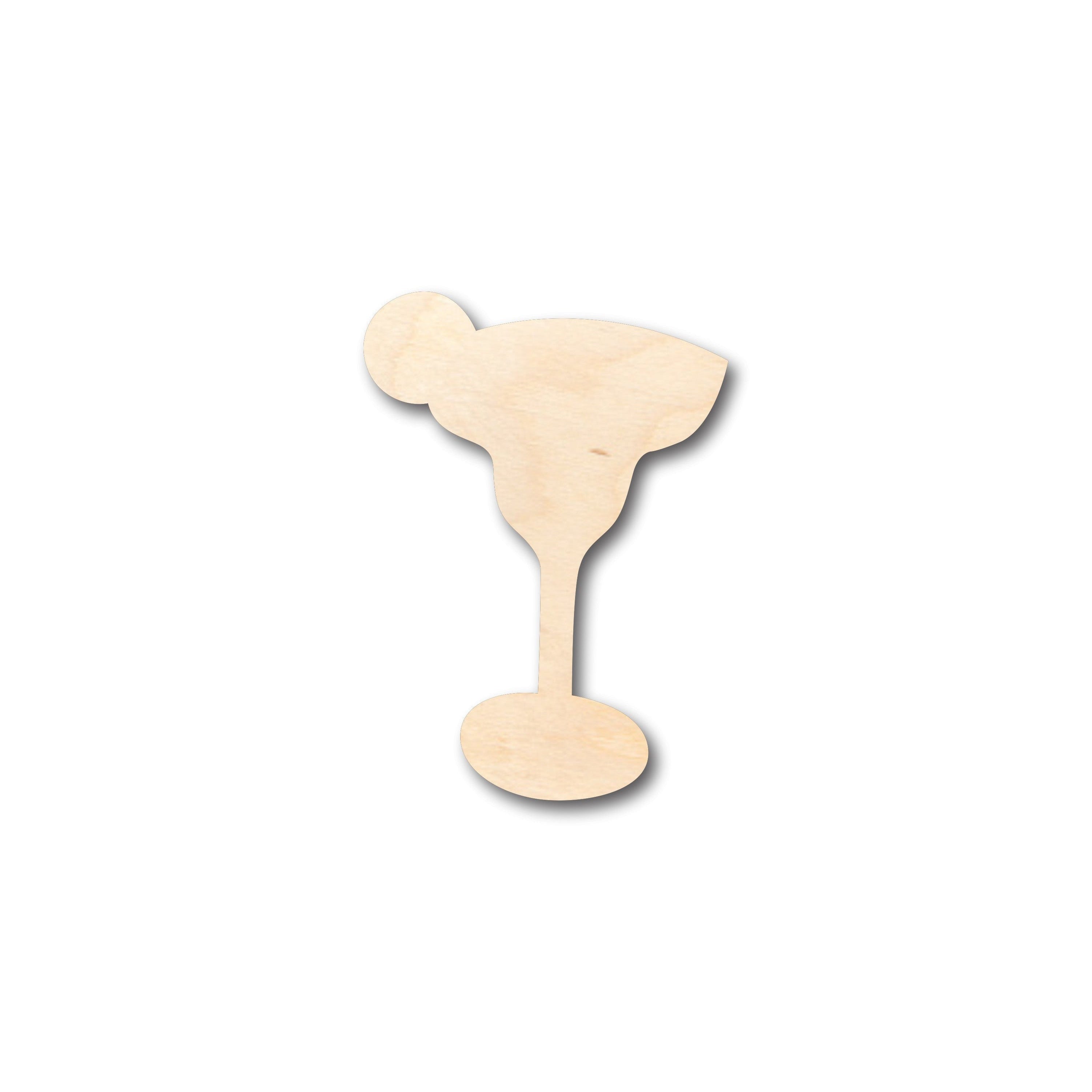 DIY Unfinished Wood Lime Margarita Glass Shapes - Up to 46 Pieces for Crafts