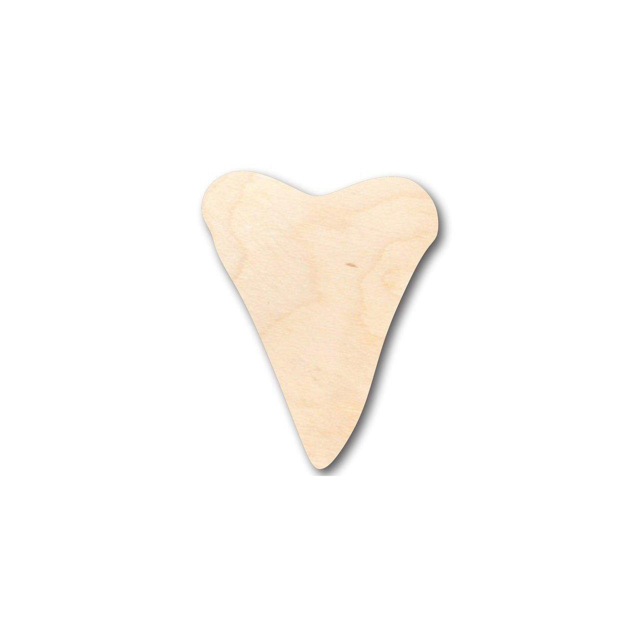 Unfinished Wood Ocean Beach Nursery Craft in Shark Tooth Shape for Up to 46 DIY Projects