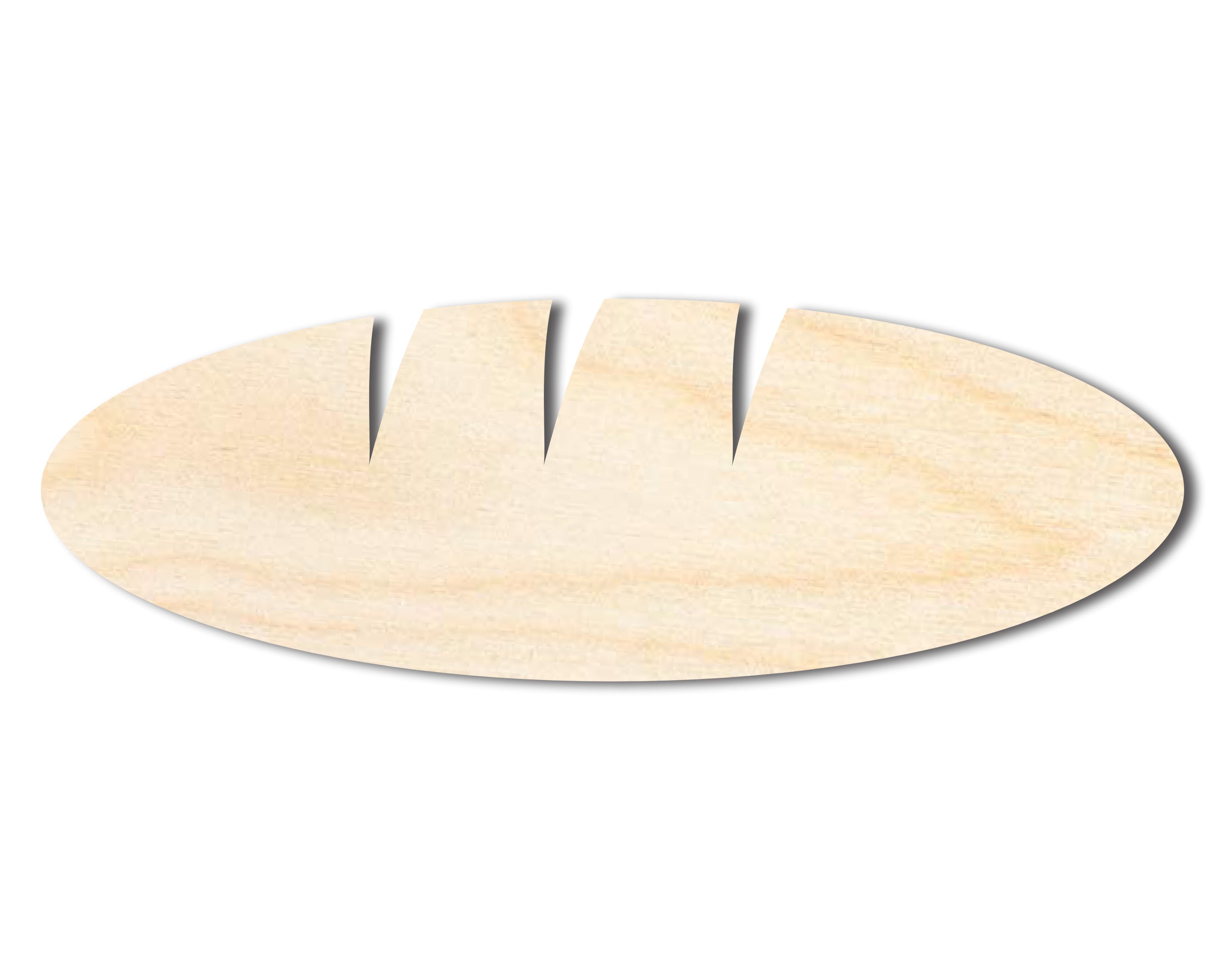 Unfinished DIY Craft Cutout in Baguette Shape for Up to 46 DIY Projects