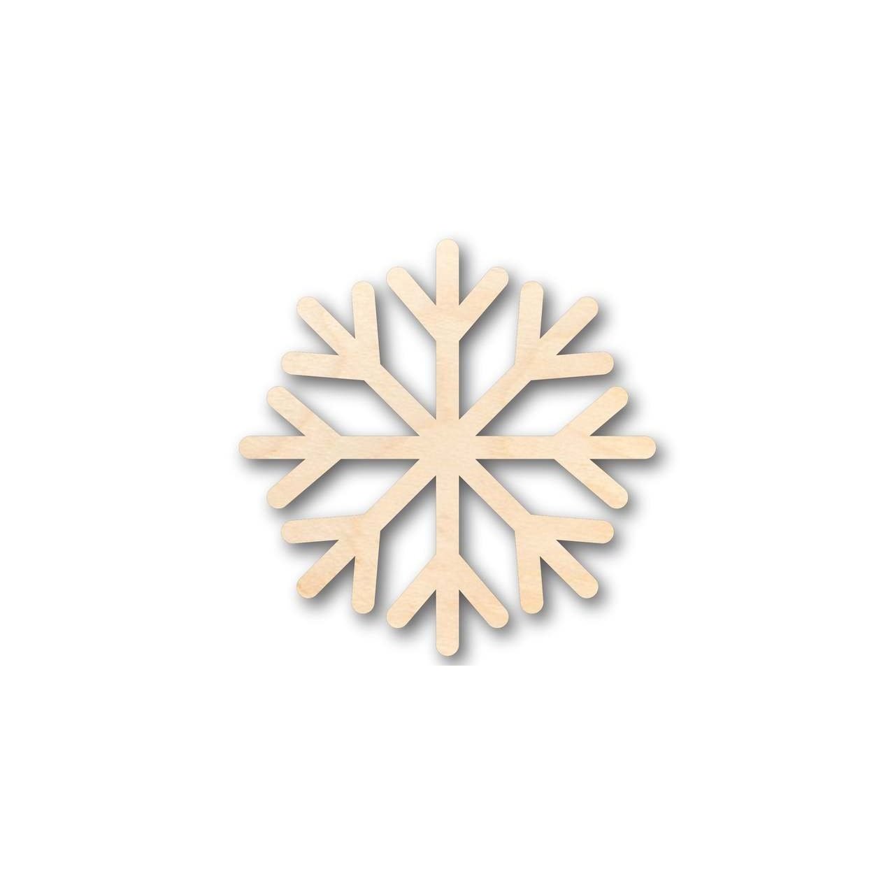 DIY Unfinished Wood Snowflake Shapes for Winter Decor - Up to 46 Pieces