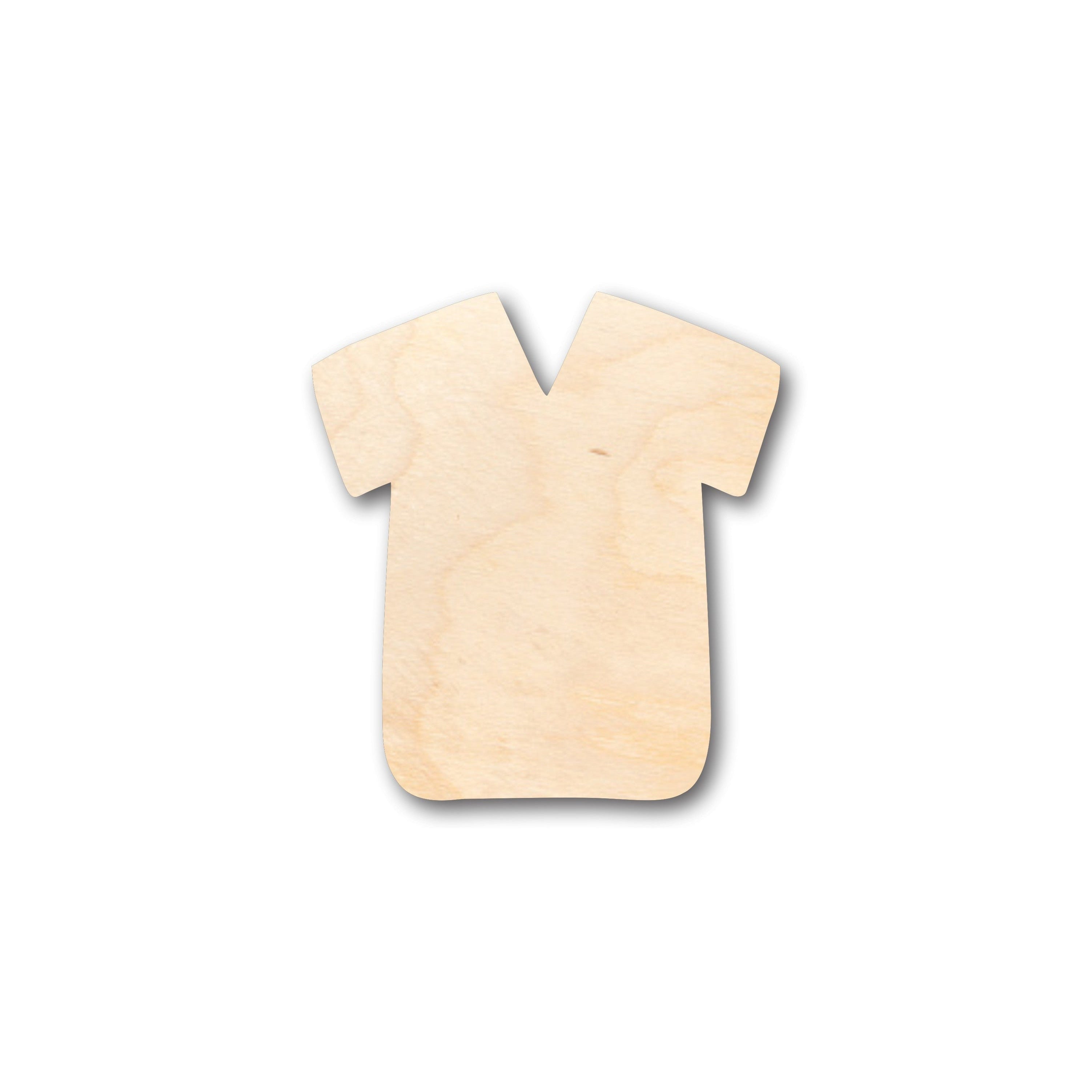 DIY Unfinished Wood Shirt Shape Craft Pieces - Up to 46 Available