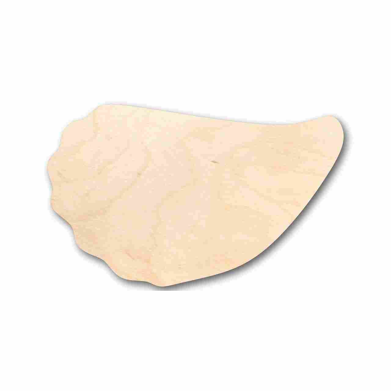 Unfinished Wood Oyster Shape Ideal for Ocean - Themed Nursery Crafts, Up to 46 Pieces for DIY Projects