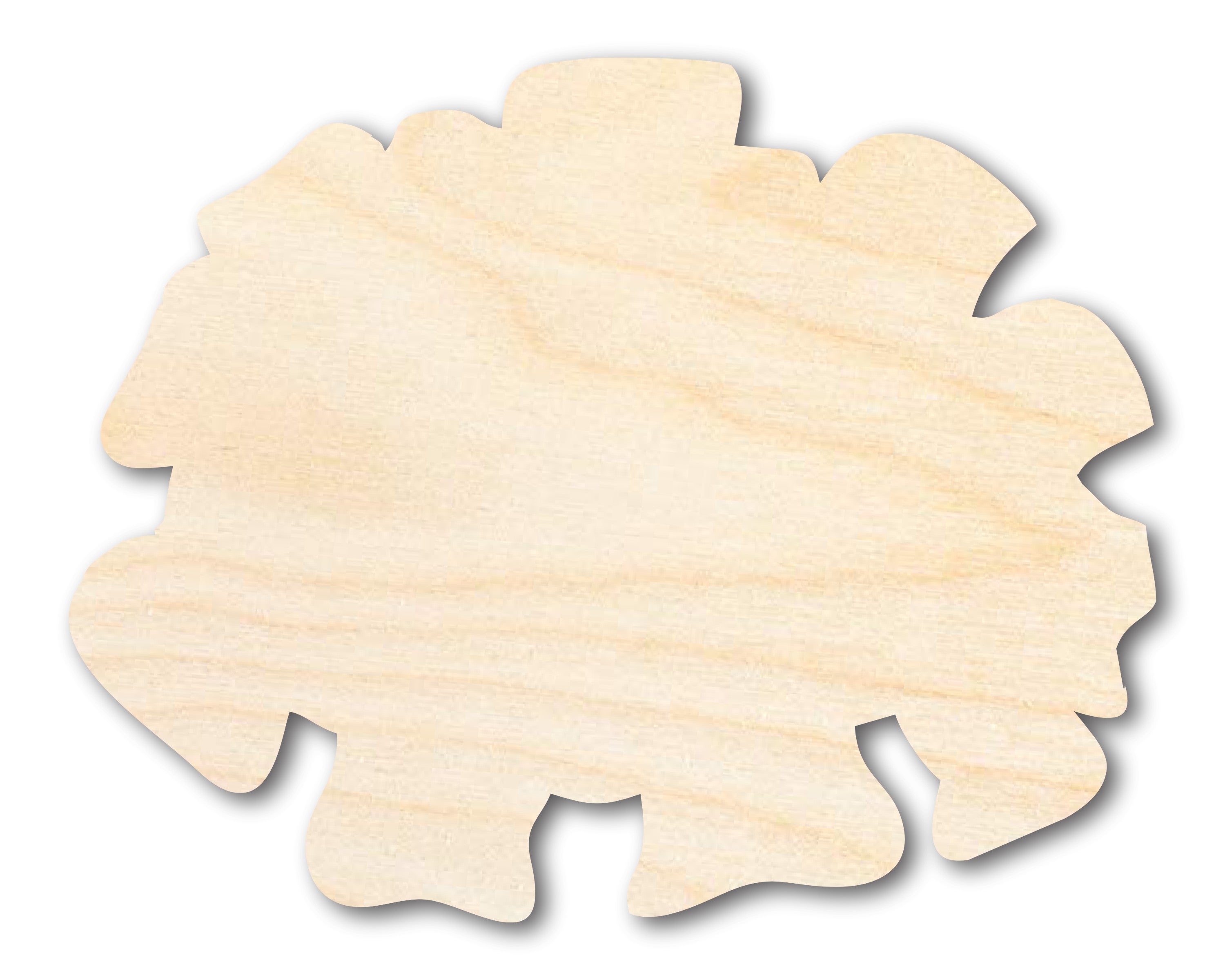 DIY Unfinished Baltic Birch Marigold Flower Shape Cutouts up to 46 Inches