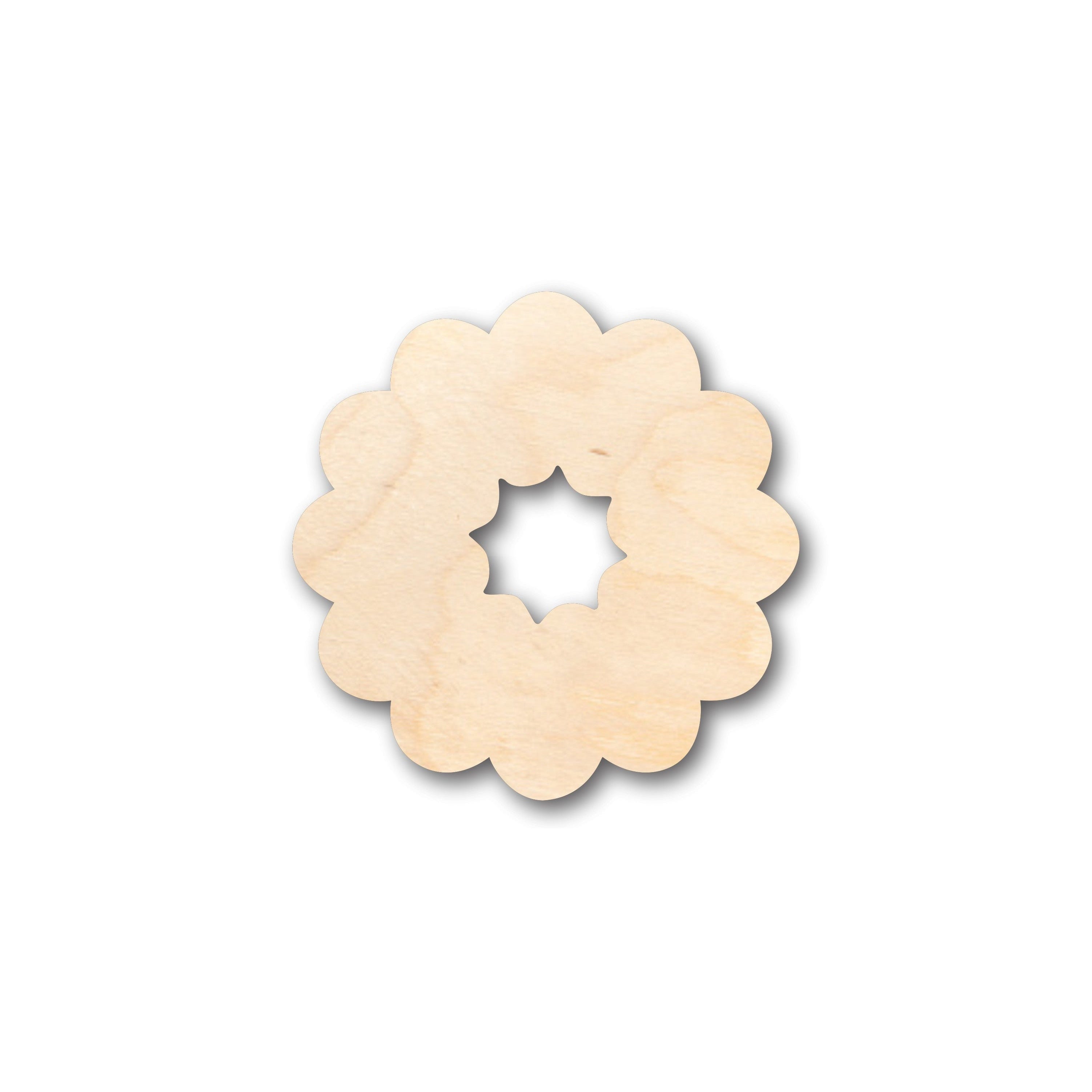 DIY Unfinished Cute Christmas Wood Wreath Shape - Up to 46