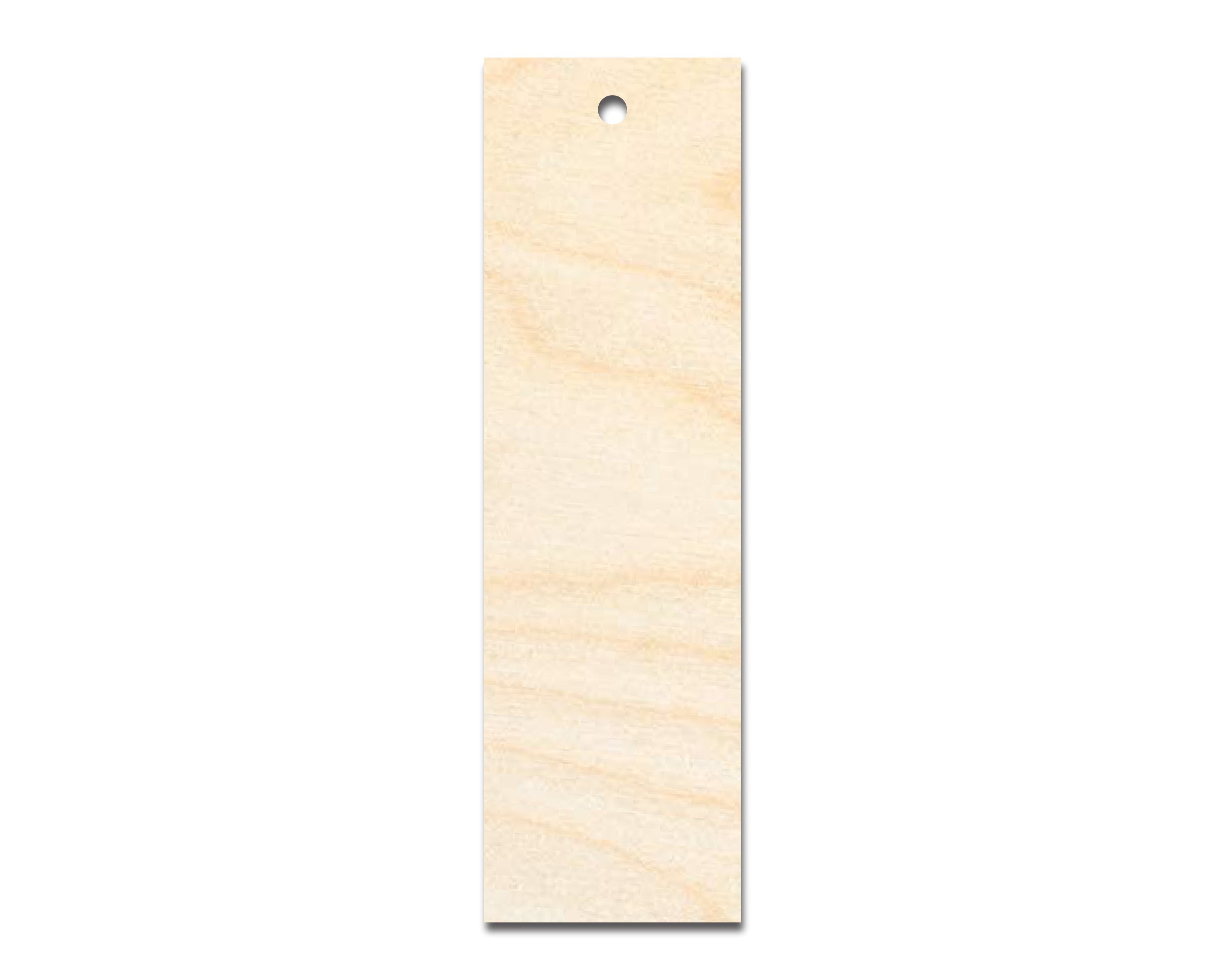 DIY Unfinished Wood Bookmark Cutouts with Sharp Edges, Up to 12 Pieces