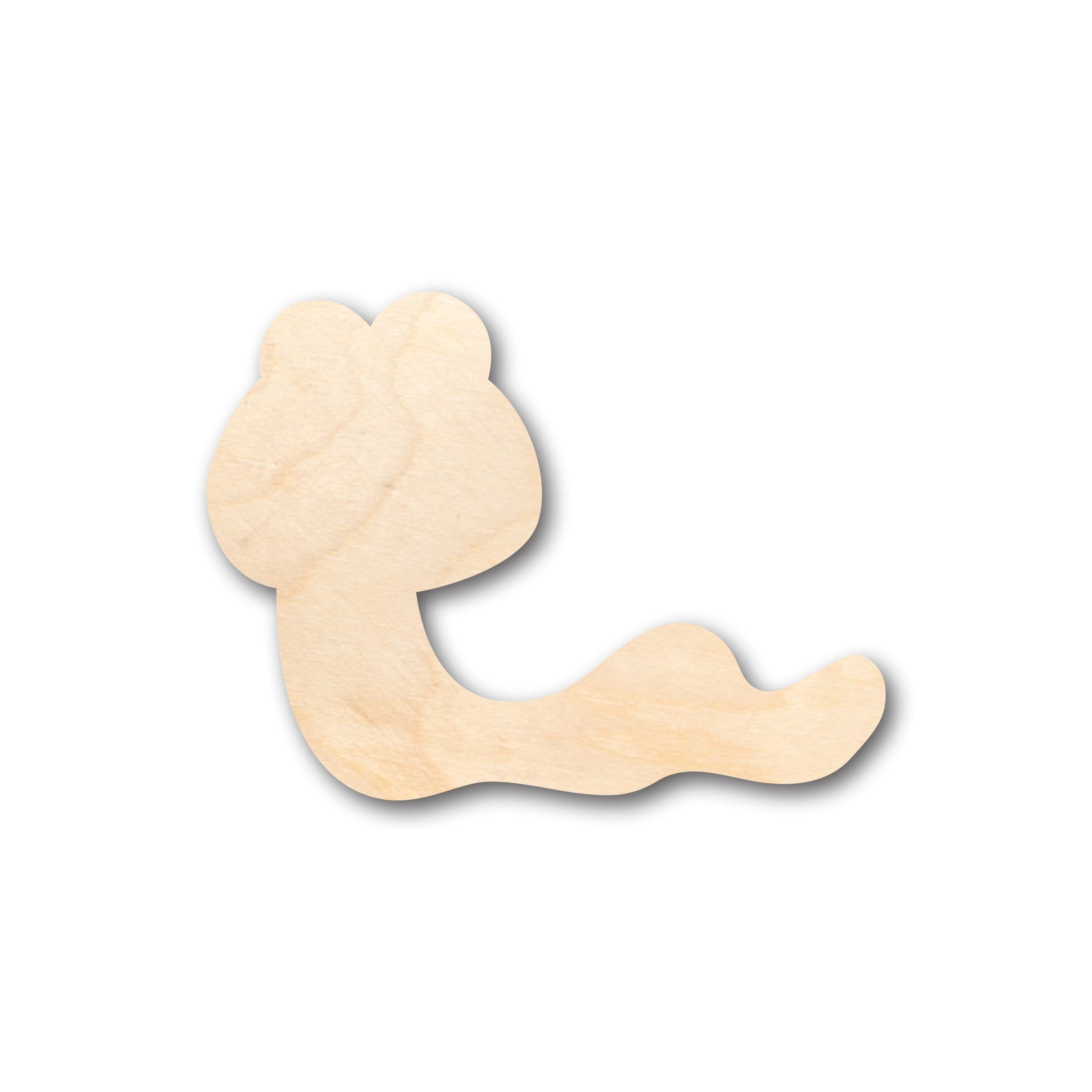 DIY Unfinished Cute Worm - Shaped Wood Crafts up to 46 Pieces