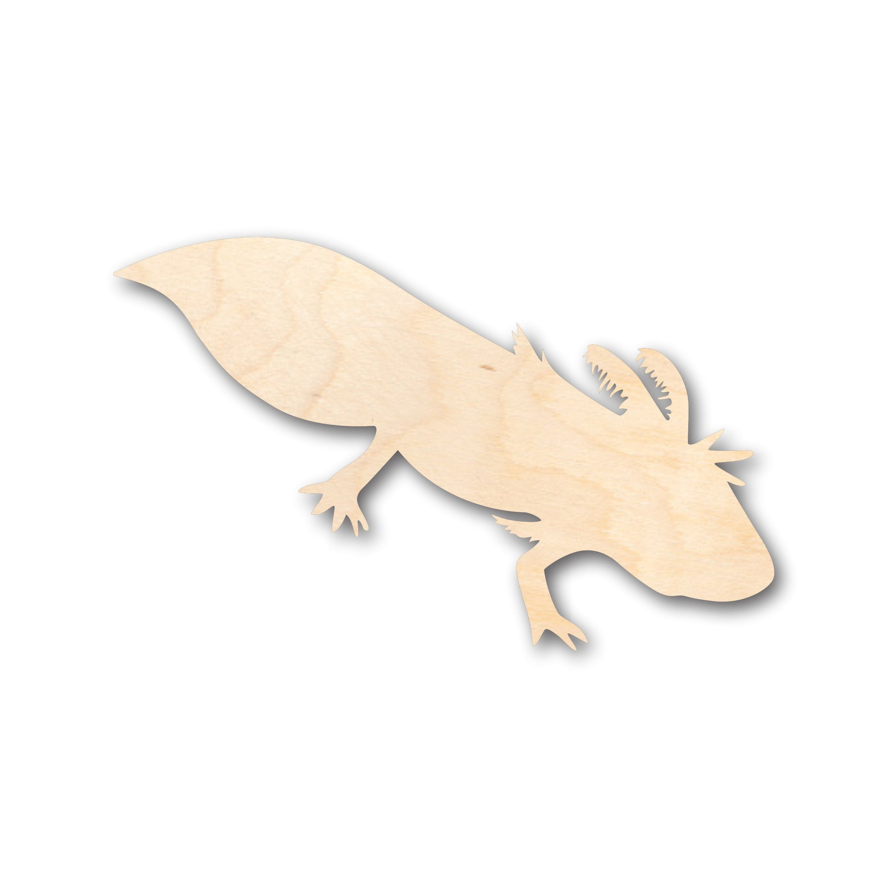 Unfinished Baltic Birch Plywood Axolotl Shape - Ideal for Up to 46 DIY Craft Projects