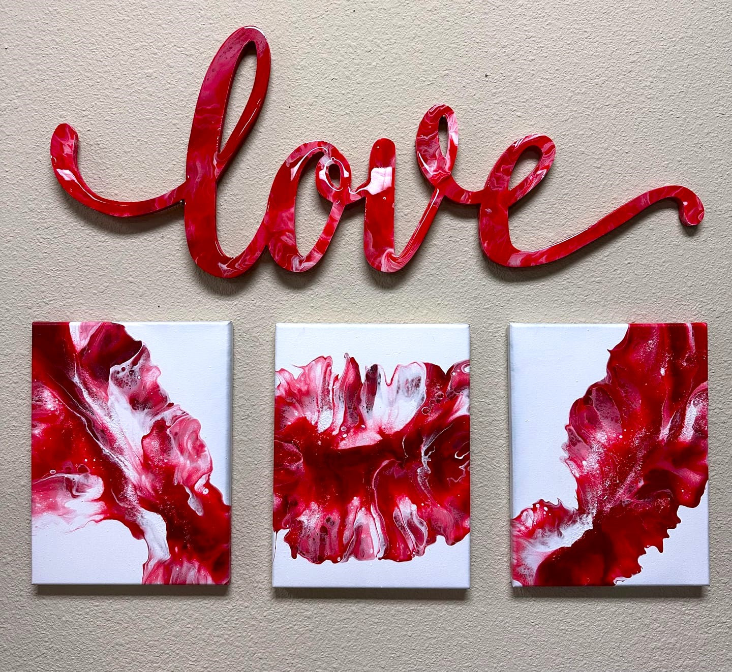DIY Unfinished Wood Cursive Love Craft for Valentine's Day Wedding, Up to 46 Inches