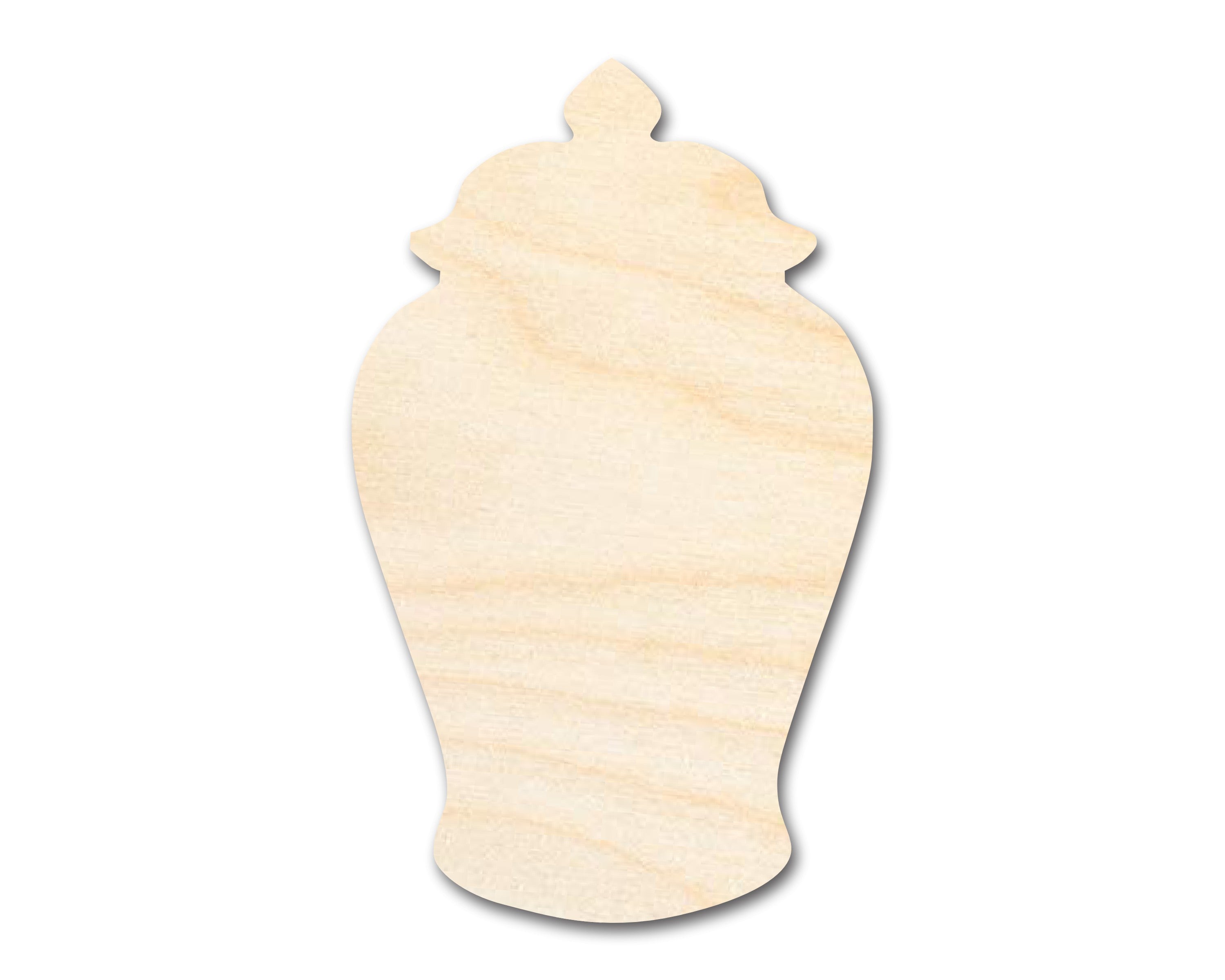 DIY Unfinished Wood Ginger Jar Silhouette - Up to 46 Crafts
