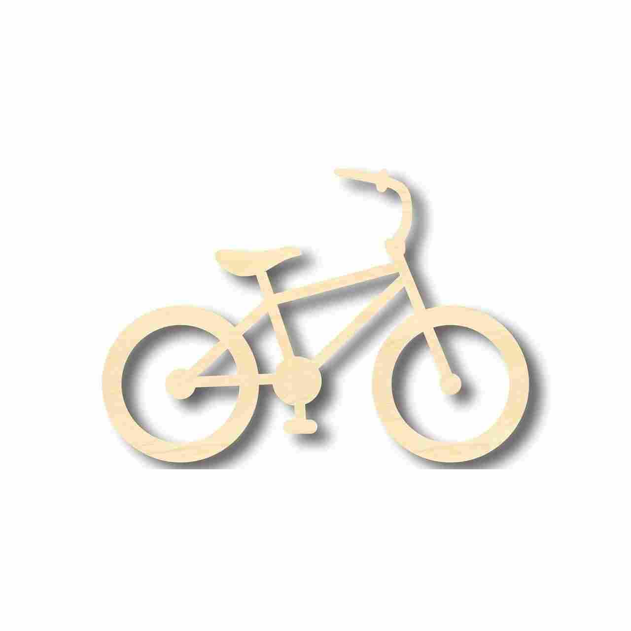 DIY Unfinished Wood Bicycle Bike Shape Craft - Up to 46 Pieces