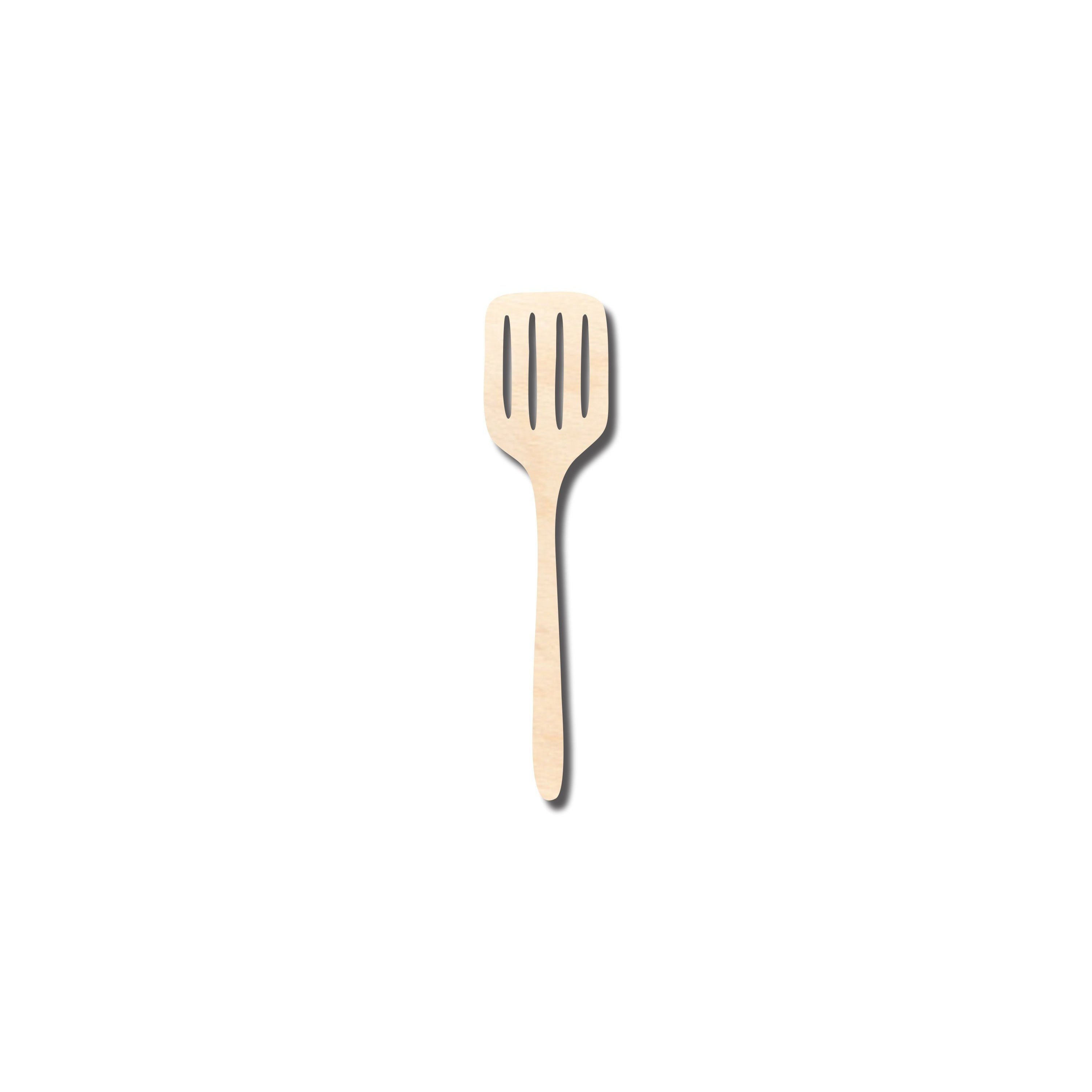 Unfinished Wood Spatula Silhouette - Ideal for Up to 46 Do - It - Yourself Craft Projects