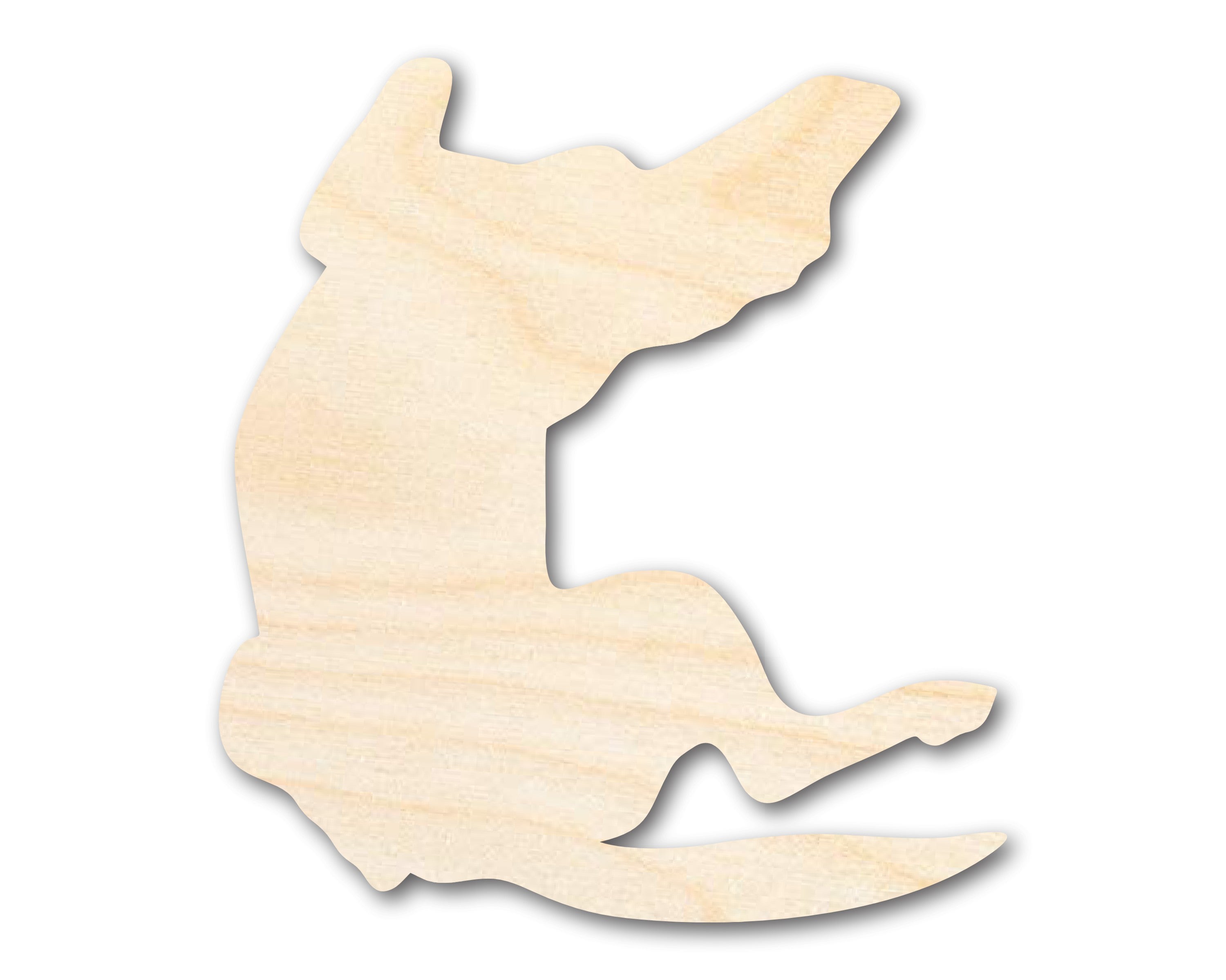 Unfinished DIY Dog Silhouette Wood Belly Rubs Cutout - Up to 46 Inches for Do - It - Yourself Dog Crafts