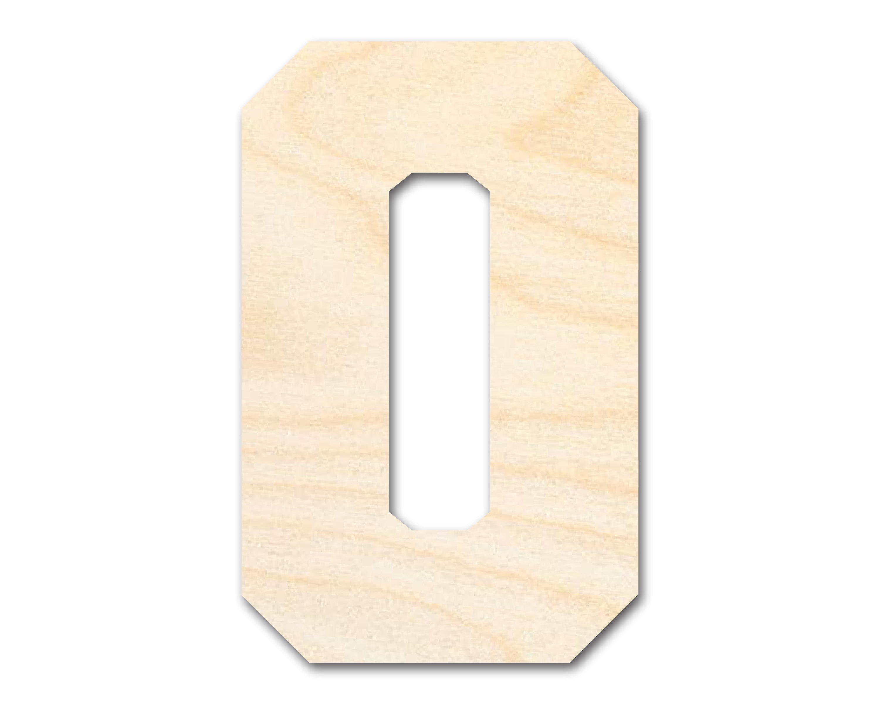 DIY Unfinished Wood Varsity Team Font - O Shape, Up to 46 Inches for Crafts