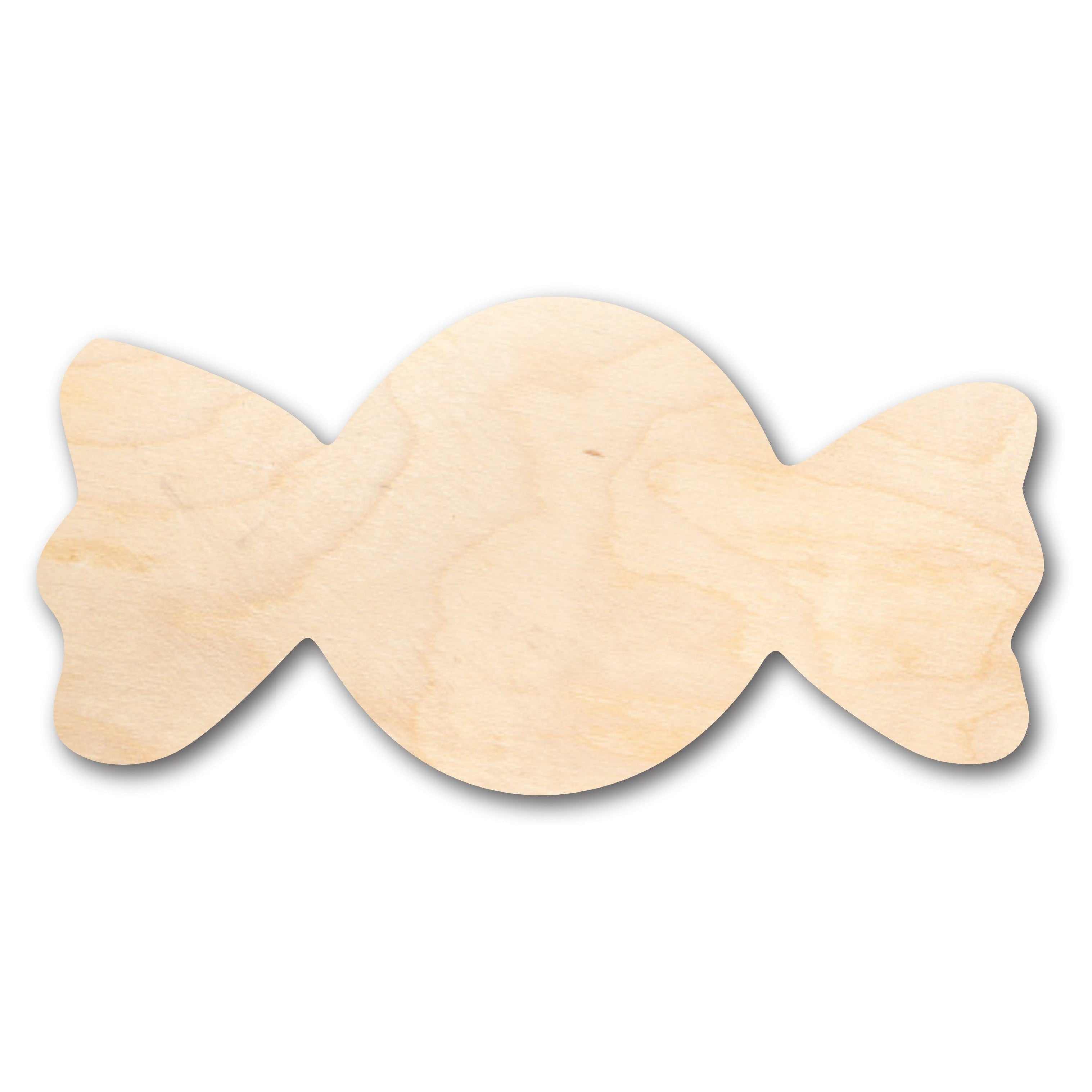Unfinished Hard Candy - Shaped Wood Craft Items for Up to 46 DIY Projects