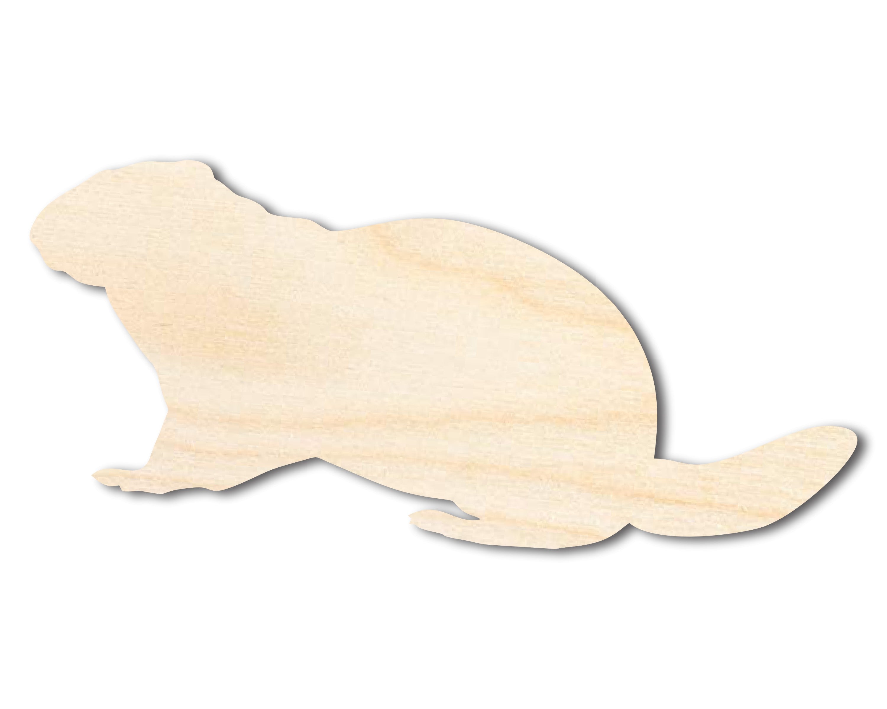 DIY Unfinished Wood Sitting Groundhog Shape for Groundhog Day up to 46 Inches