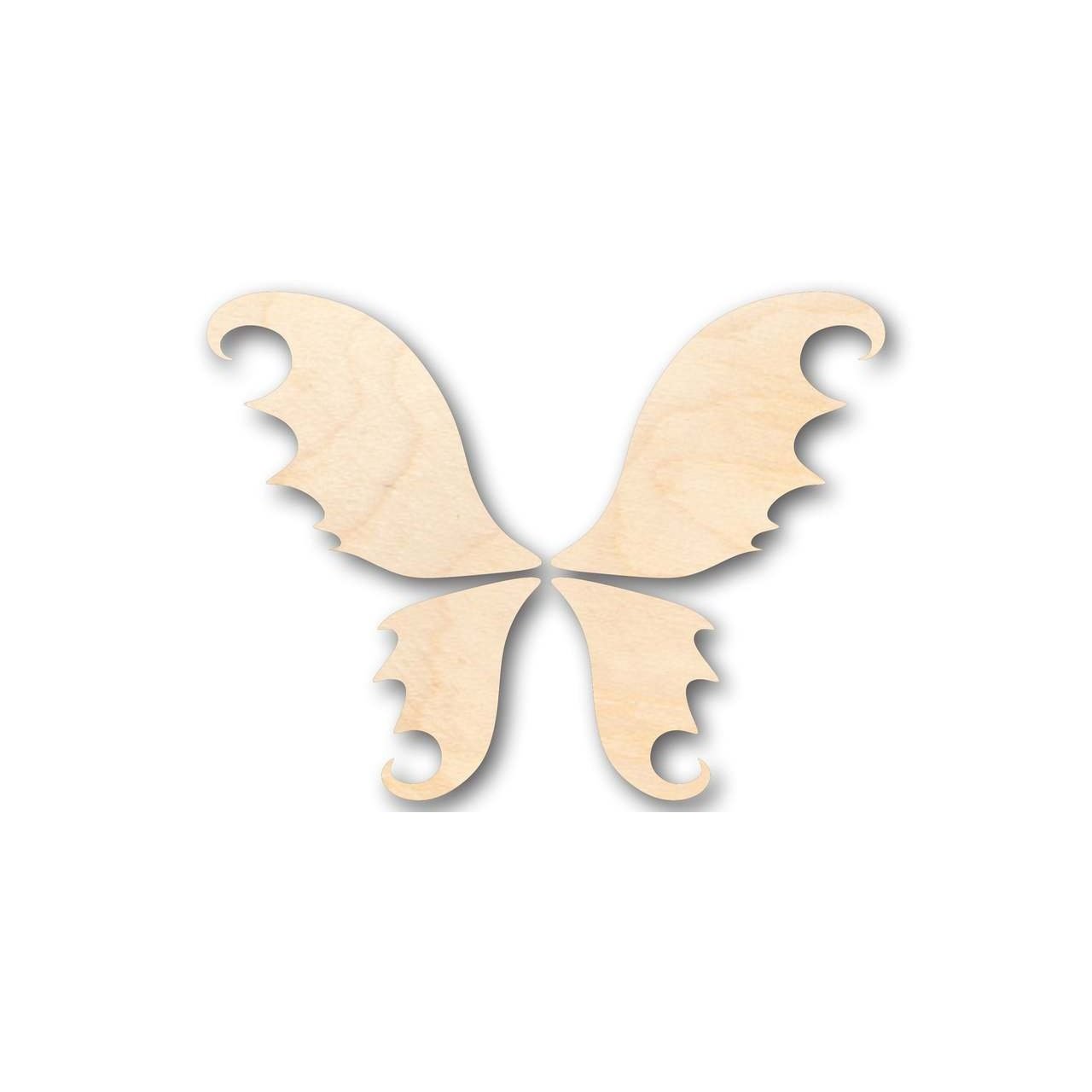 DIY Unfinished Wood Fairy Wings - 4 Piece Mythical Craft Set up to 46 DIY
