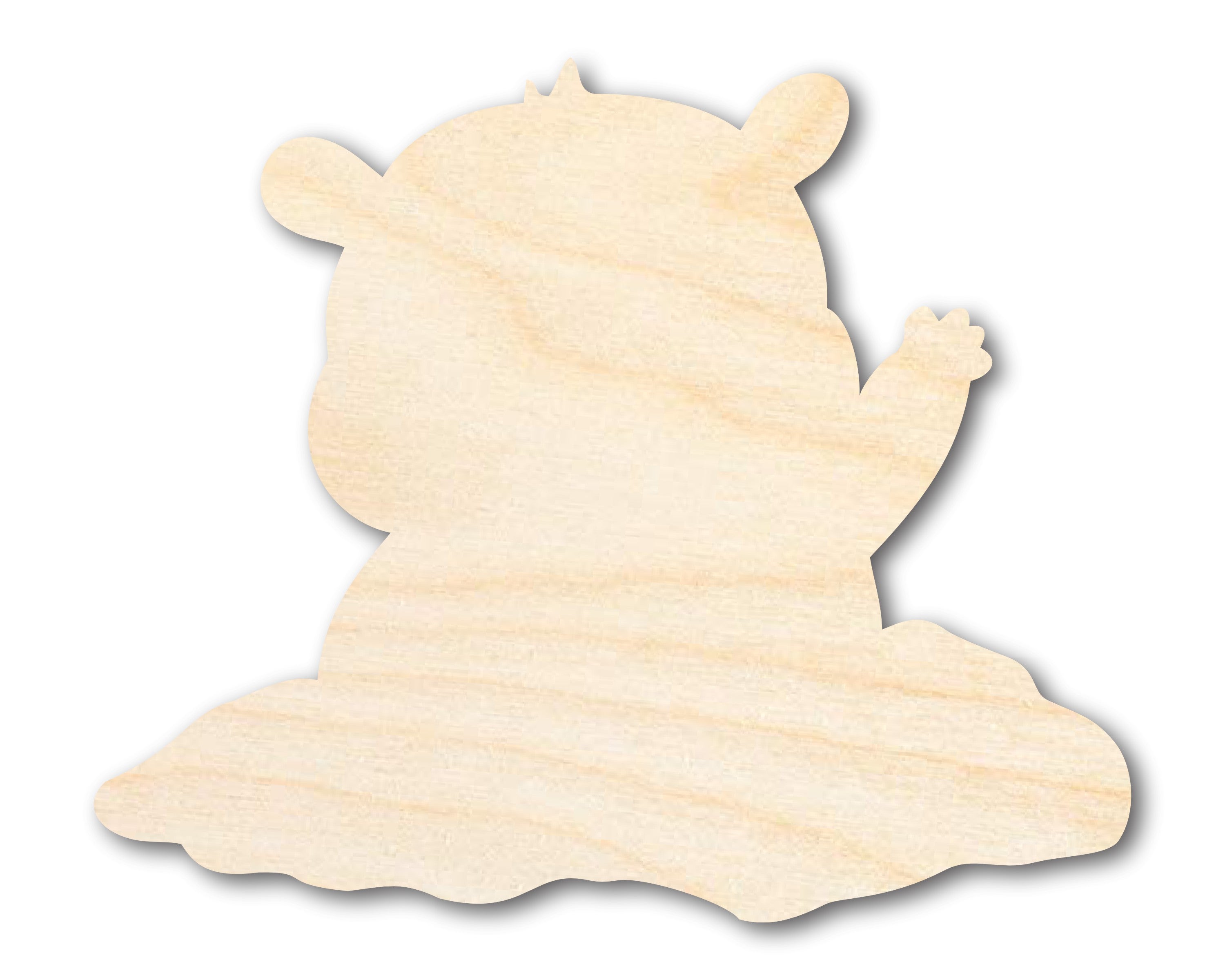 Unfinished Wood Groundhog Day Craft Shape for Up to 46 Do - It - Yourself Projects