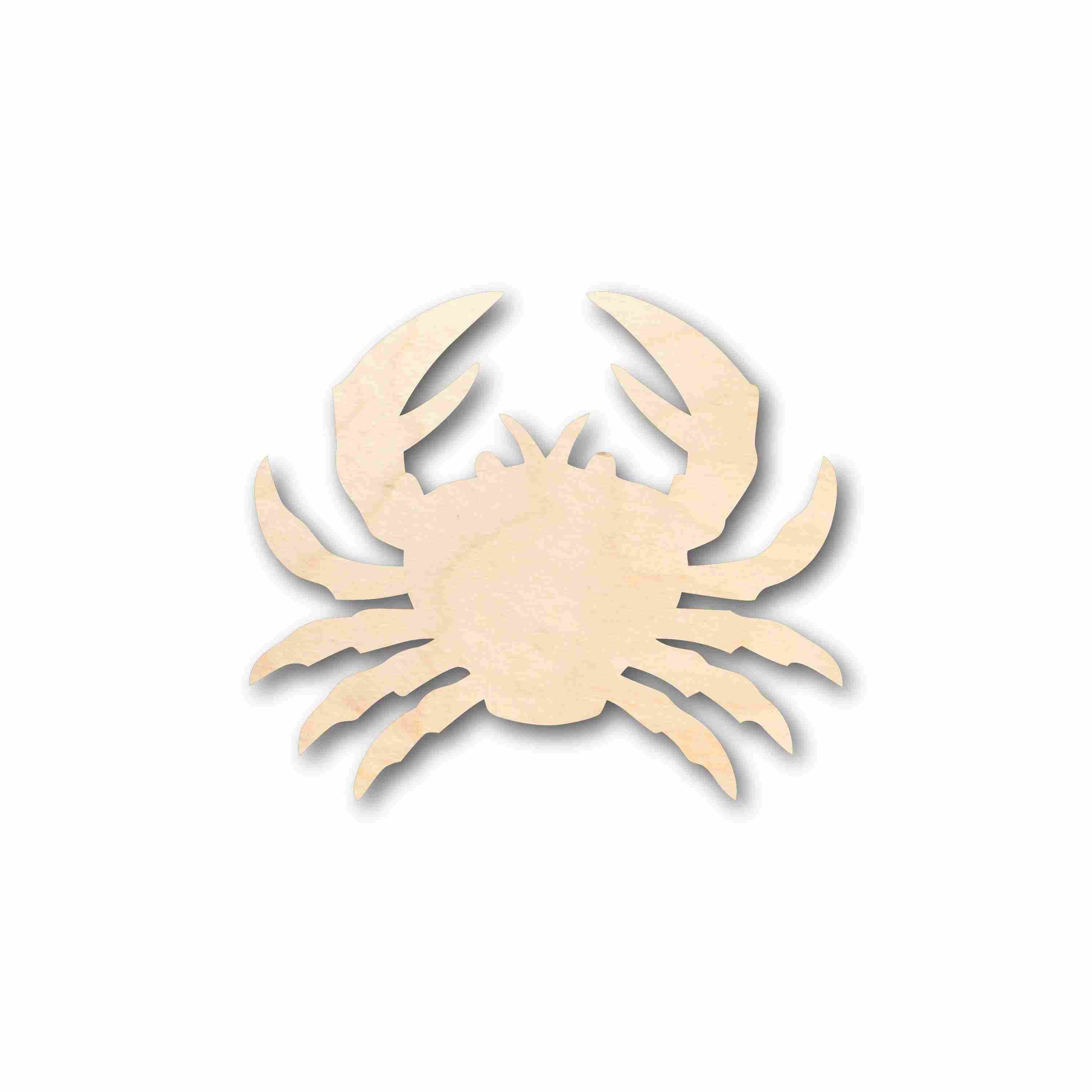 Unfinished Baltic Birch Wood Crab Silhouette - Ideal for Up to 46 DIY Craft Projects