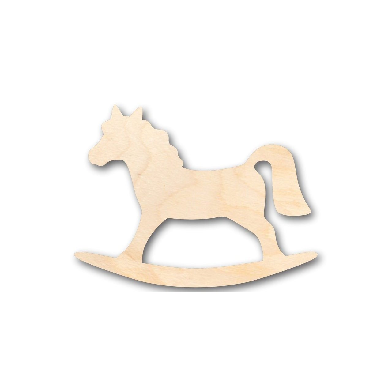DIY Unfinished Wood Rocking Horse Shape Toy for Craft Projects up to 46