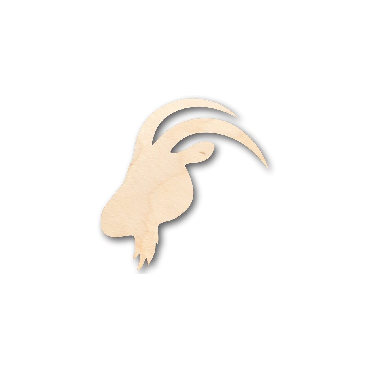 DIY Unfinished Wood Goat Head Shape - Ideal for Farm Animal Crafts up to 46