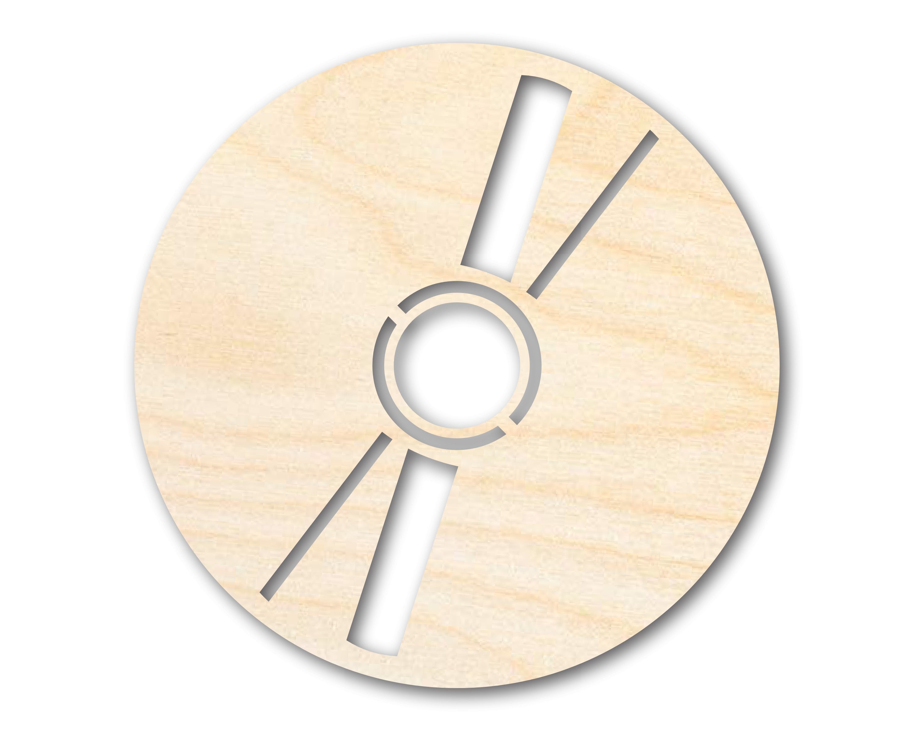 Unfinished Baltic Birch Wood CD - Shaped DIY Craft Cutouts for Up to 46 Do - It - Yourself Projects