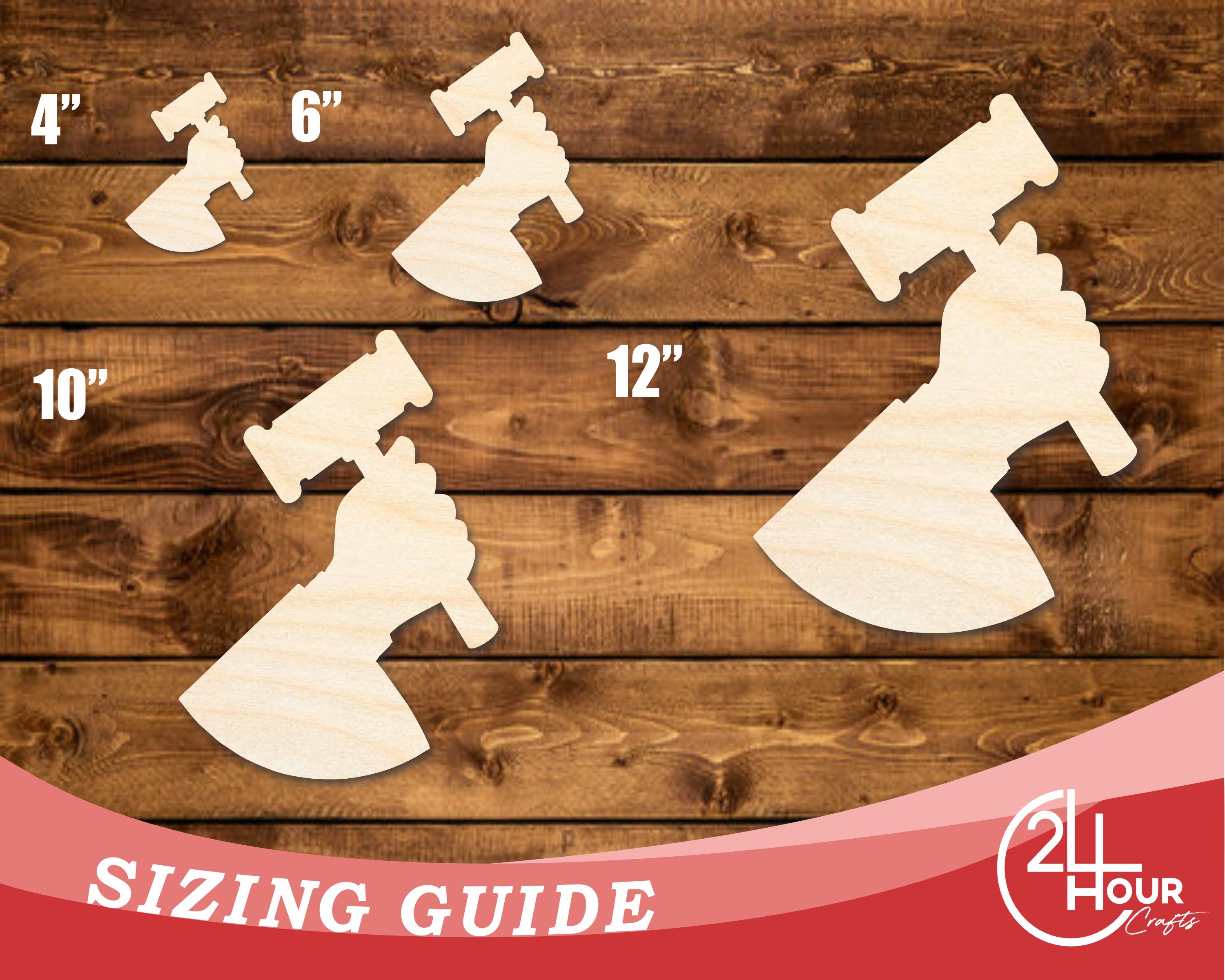 Unfinished DIY Craft Cutout in Judge Shape | Up to 46 Inches for Various DIY Projects