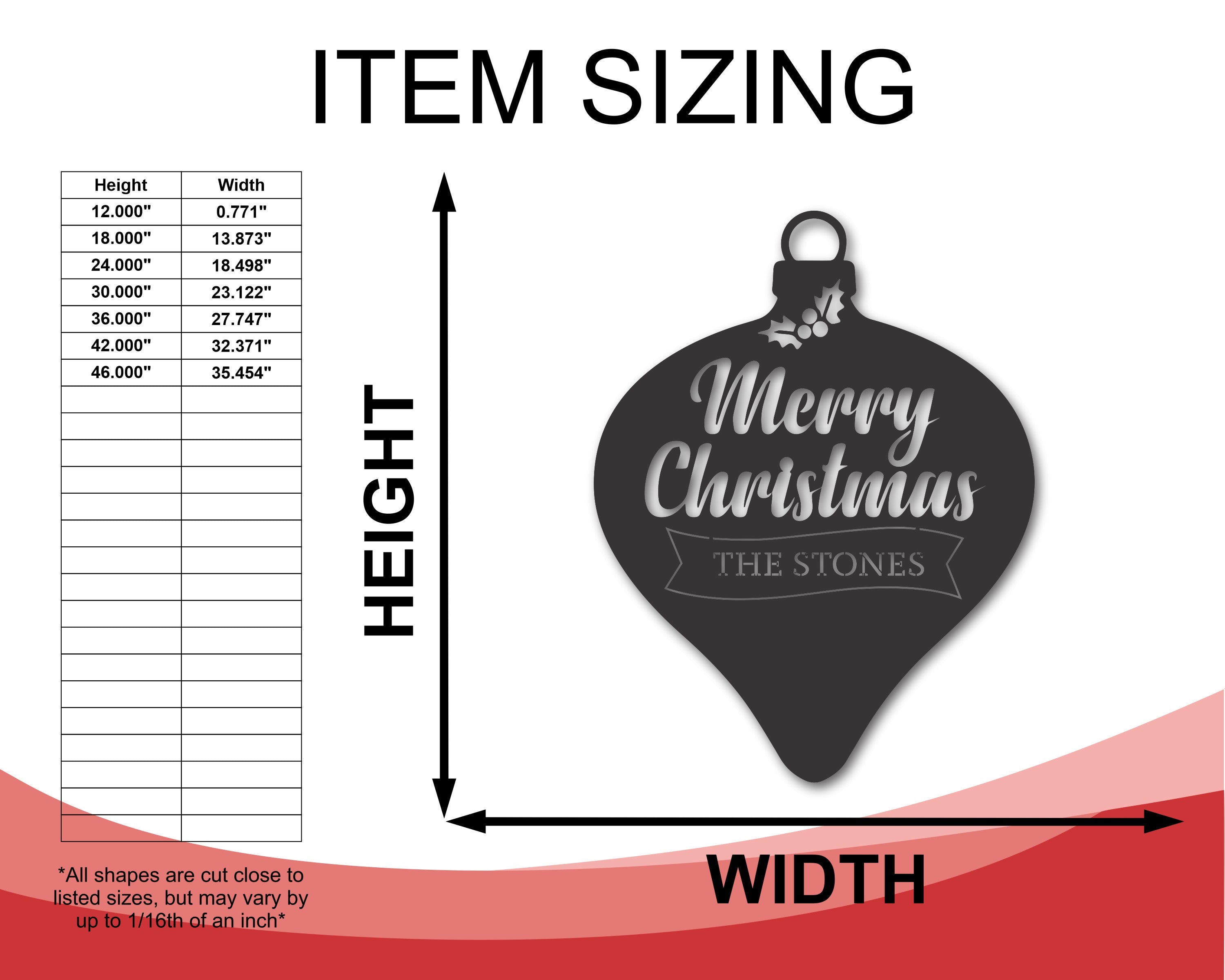 Customizable Metal Christmas Wall Ornaments with 15 Color Choices