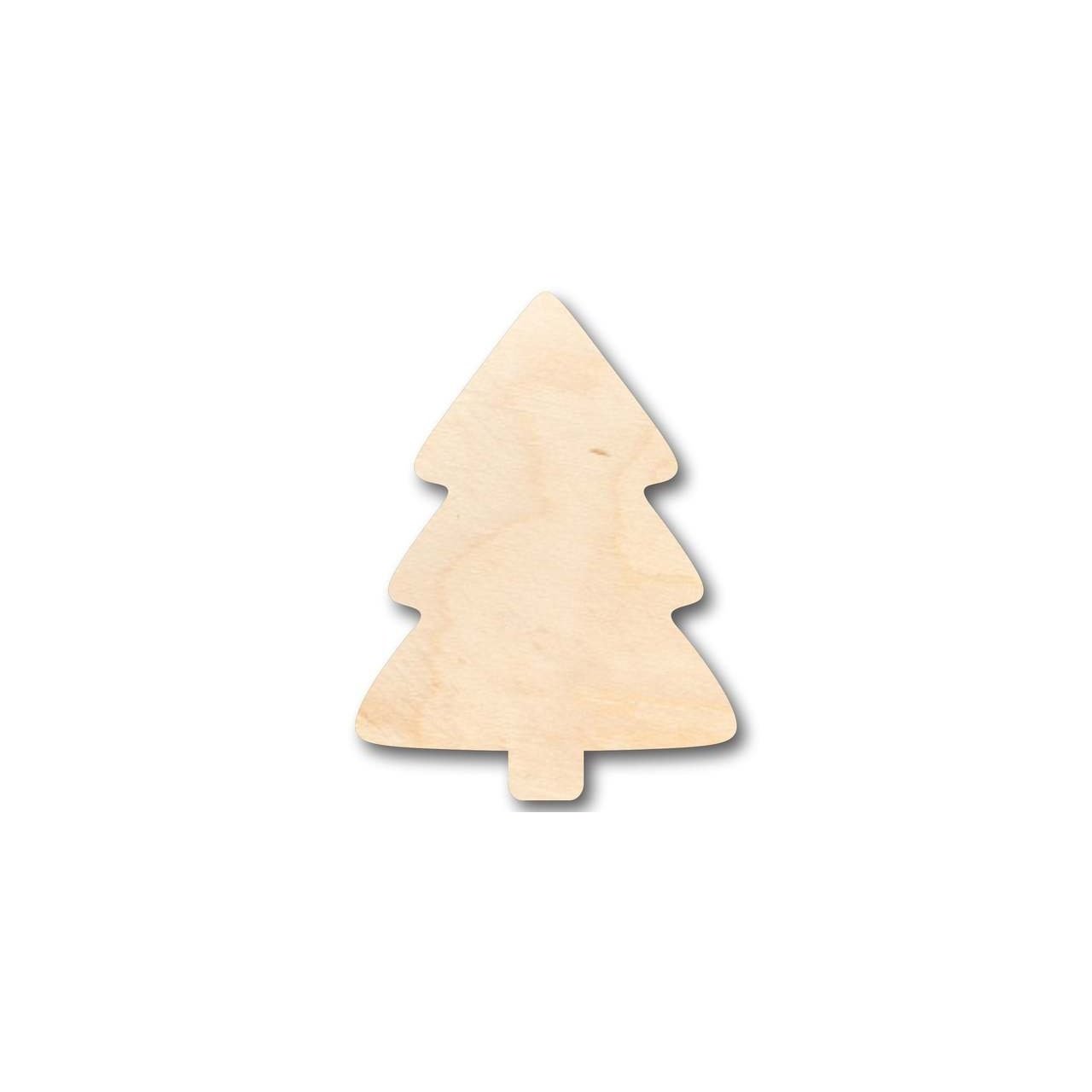 DIY Unfinished Natural Wood Christmas Tree Shapes up to 46 Inches
