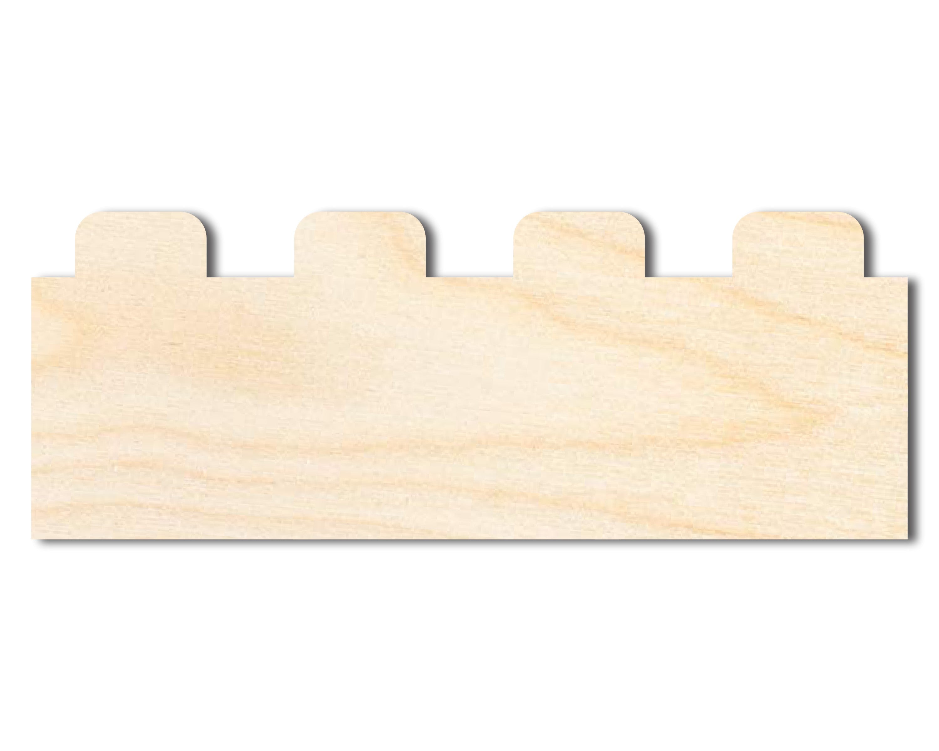 DIY Unfinished Large Baltic Birch Wood Building Blocks - Up to 46 DIY Shapes