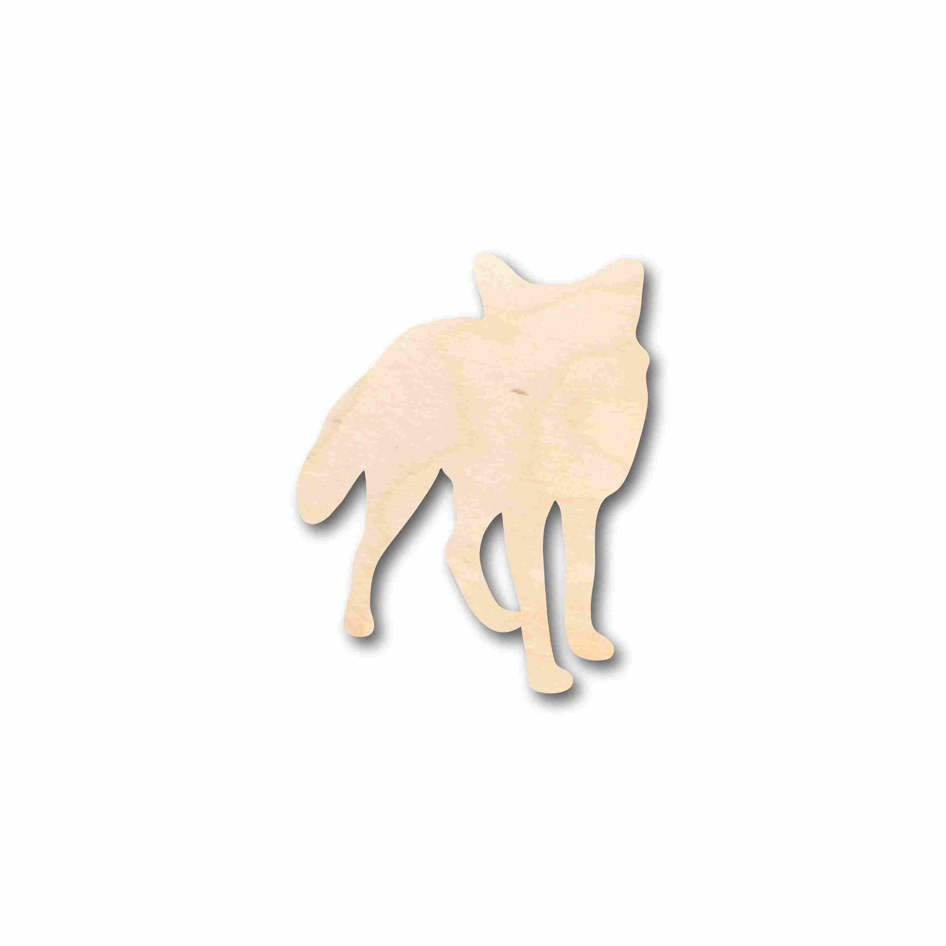 DIY Unfinished Wood Fox Silhouette - Up to 46 Unique Craft Options