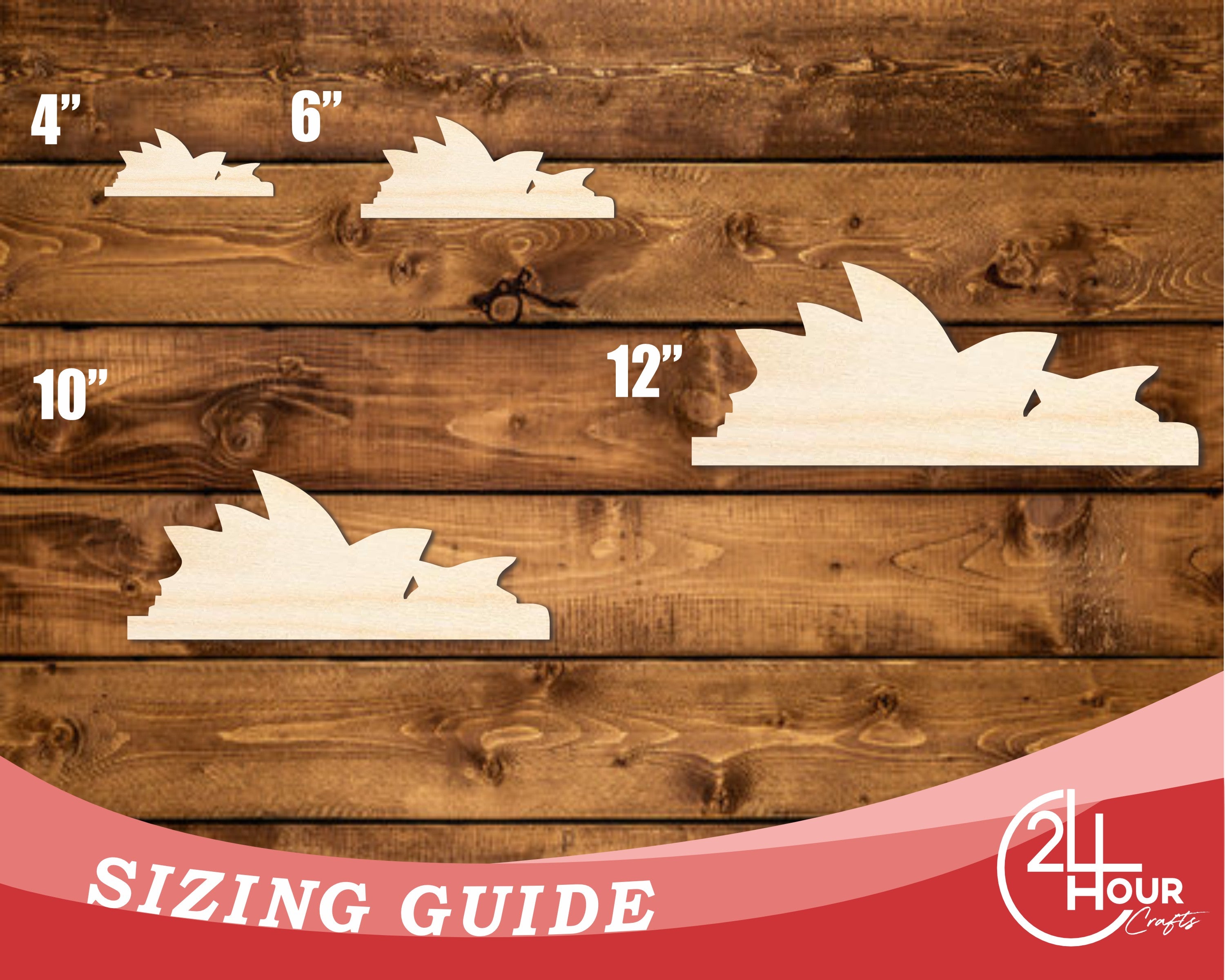 Unfinished Baltic Birch Wood Sydney Opera House Shape DIY Craft Cutout - Up to 46 Inches for Multiple DIY Projects